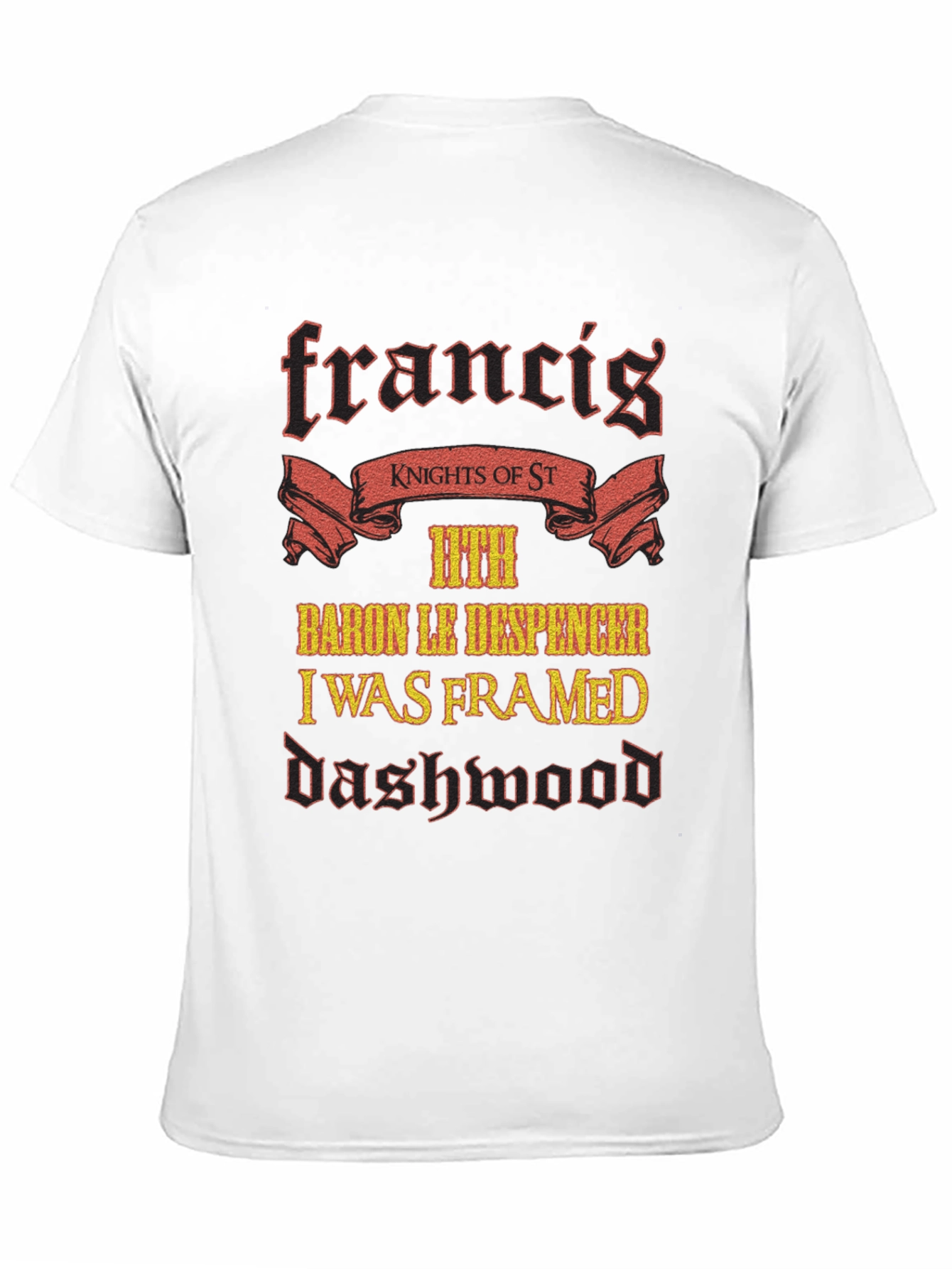 Black Francis Dashwood Knights T-Shirt view 11