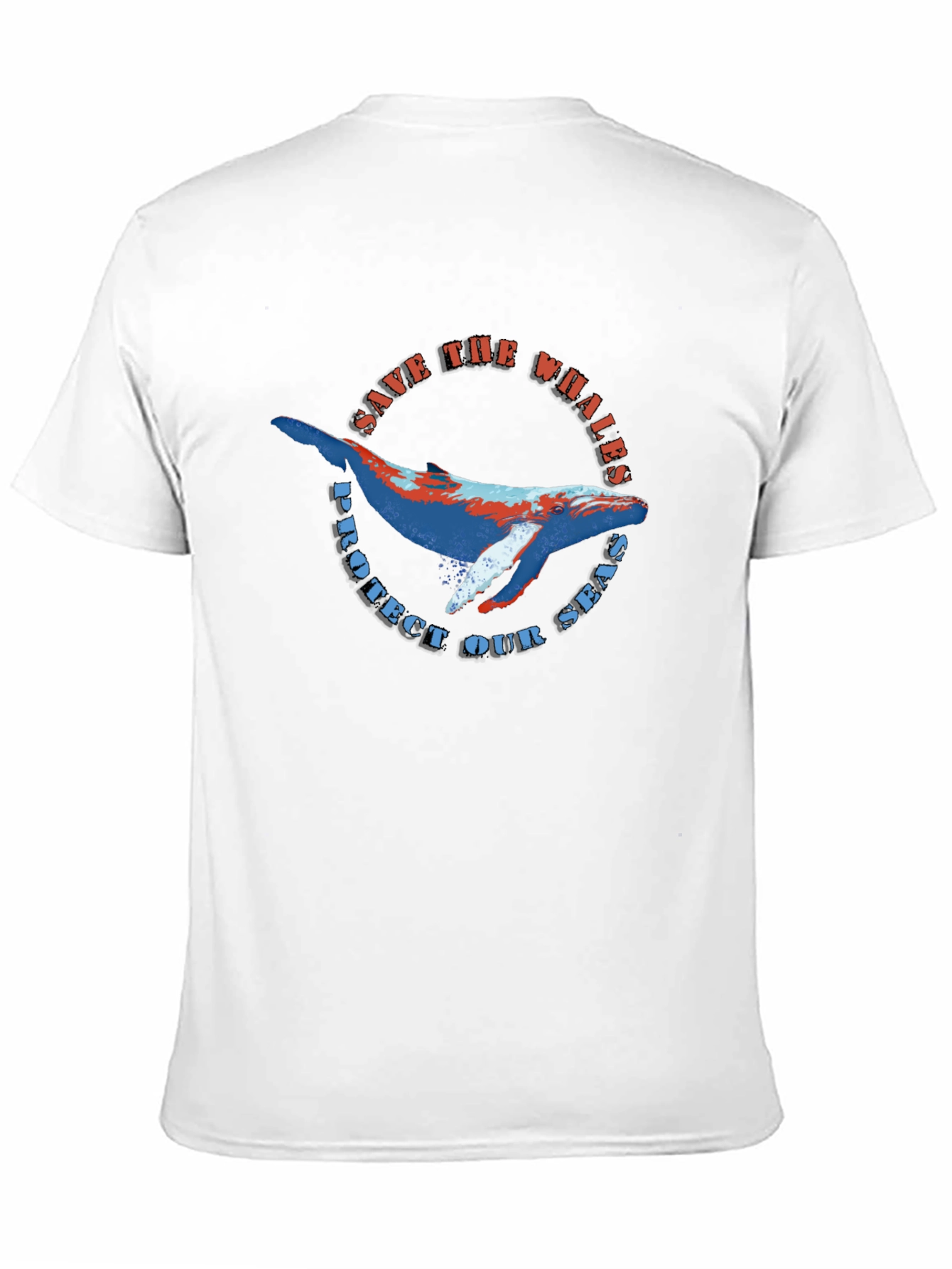 Black Save the Whales Black Graphic Tee view 11