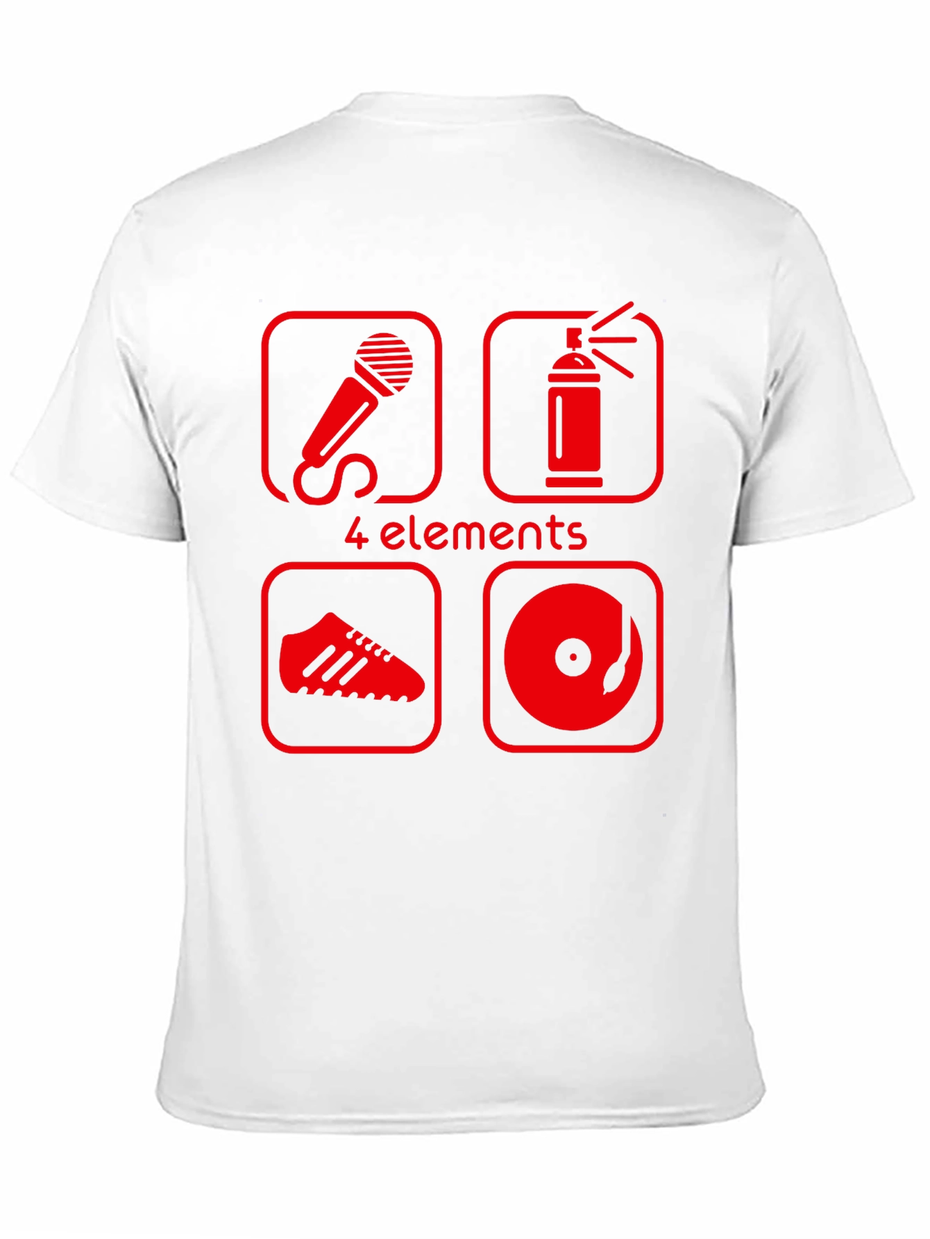 Black 4 Elements Hip Hop T-Shirt - Black view 11