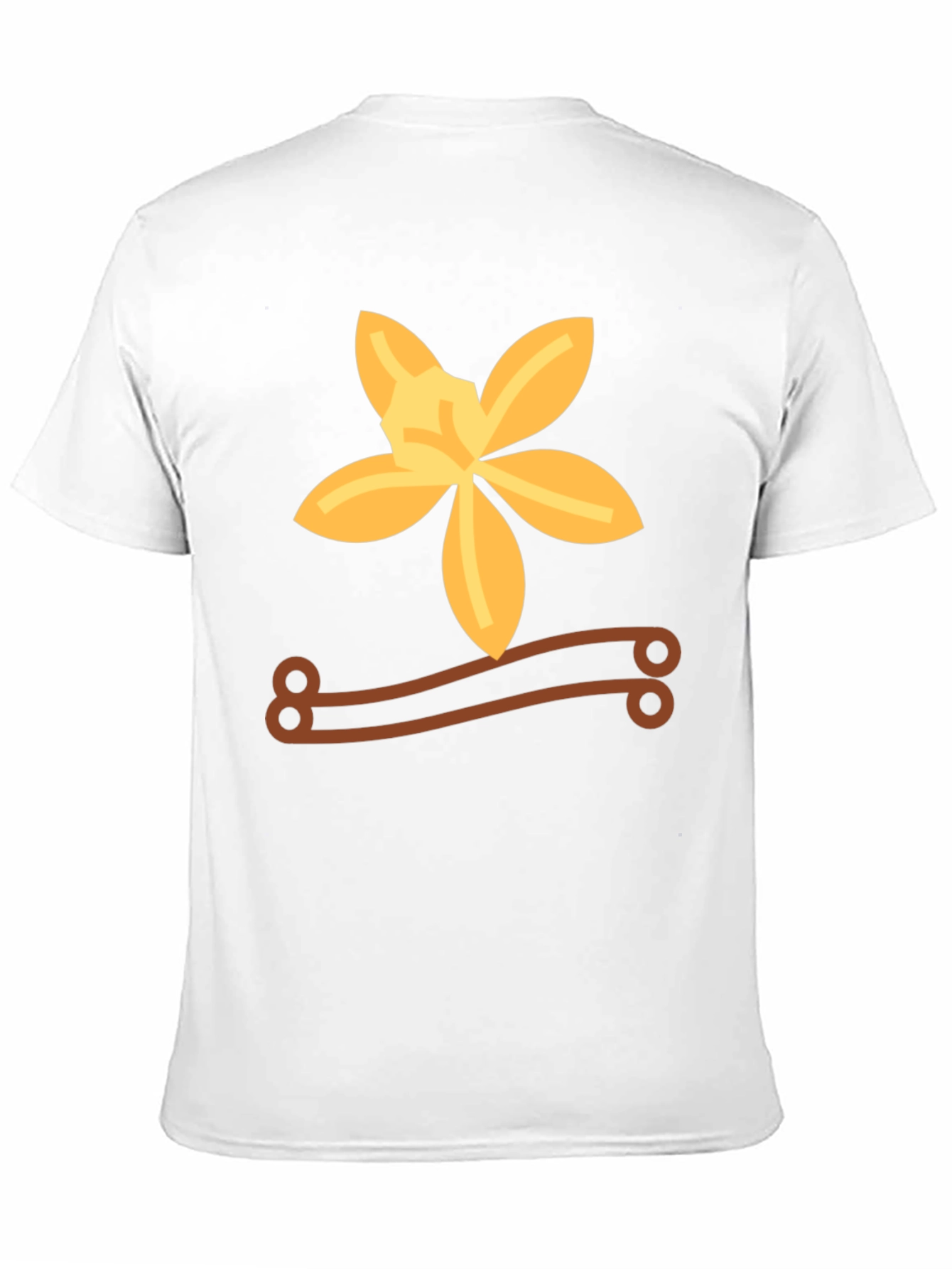 Black Vanilla Flower Black Graphic Tee view 11