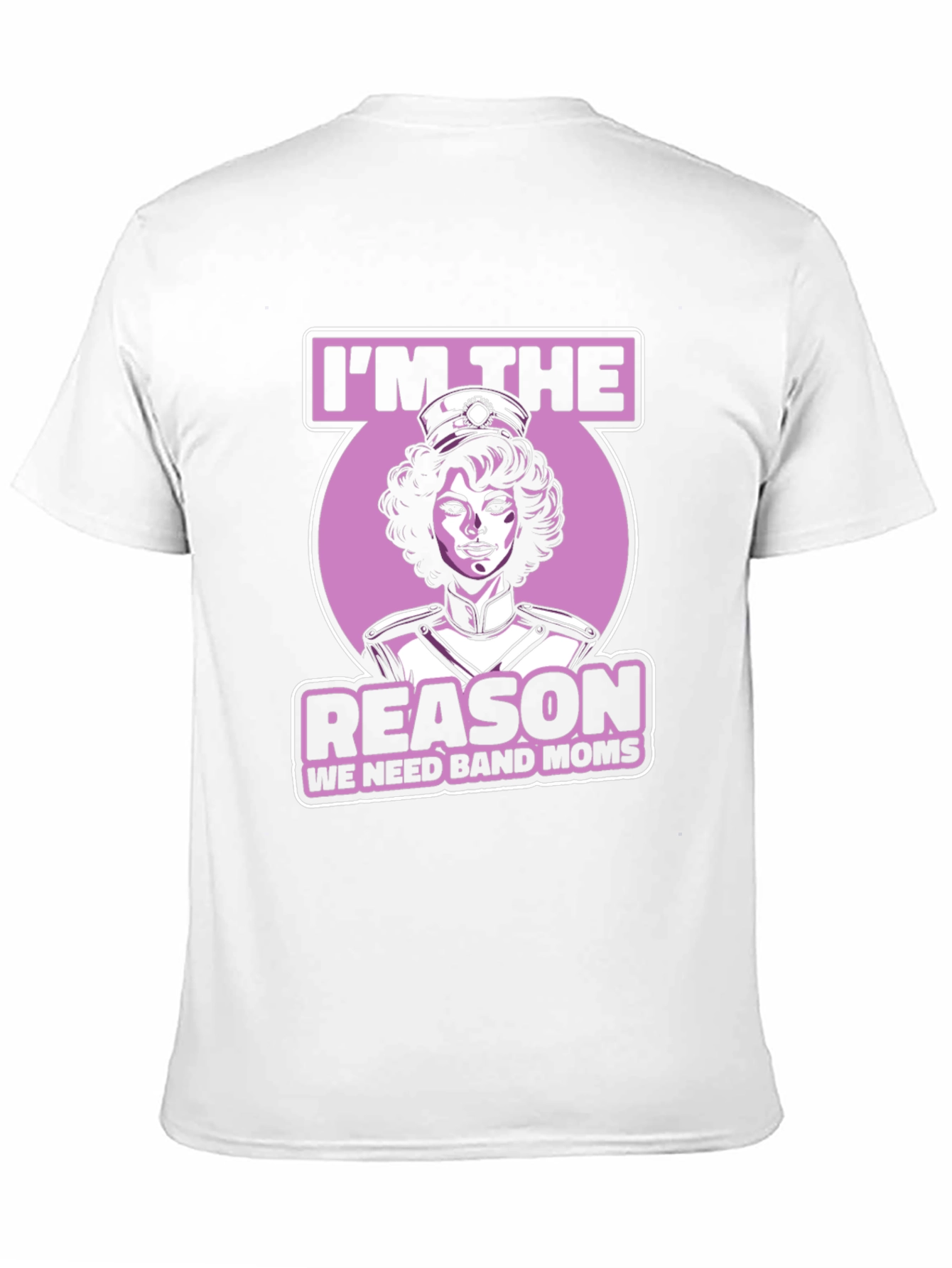 Black Band Mom Graphic T-Shirt - Reason We Need Band Moms view 11