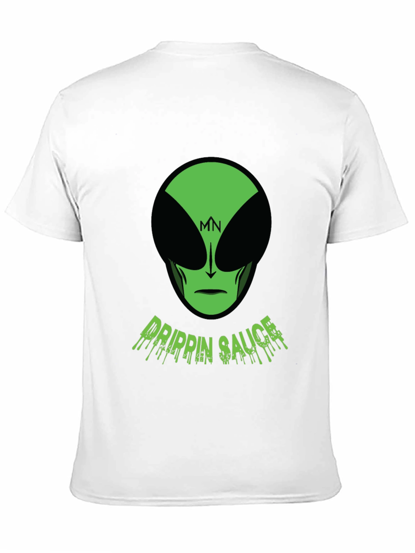 Black Men's Black Drippin' Sauce Alien Graphic Tee view 11