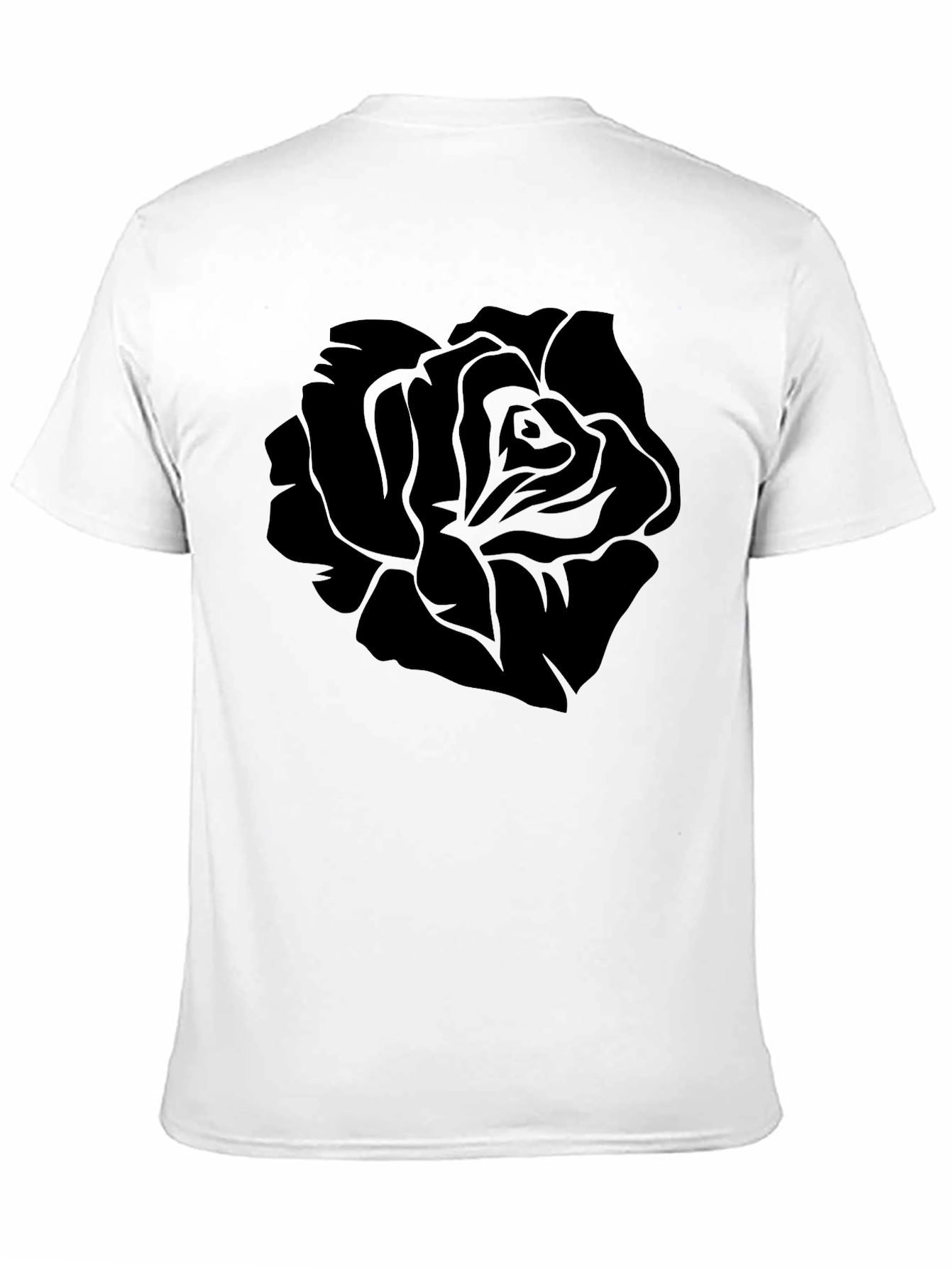 Black Black Rose Graphic Tee - Modern Style view 11