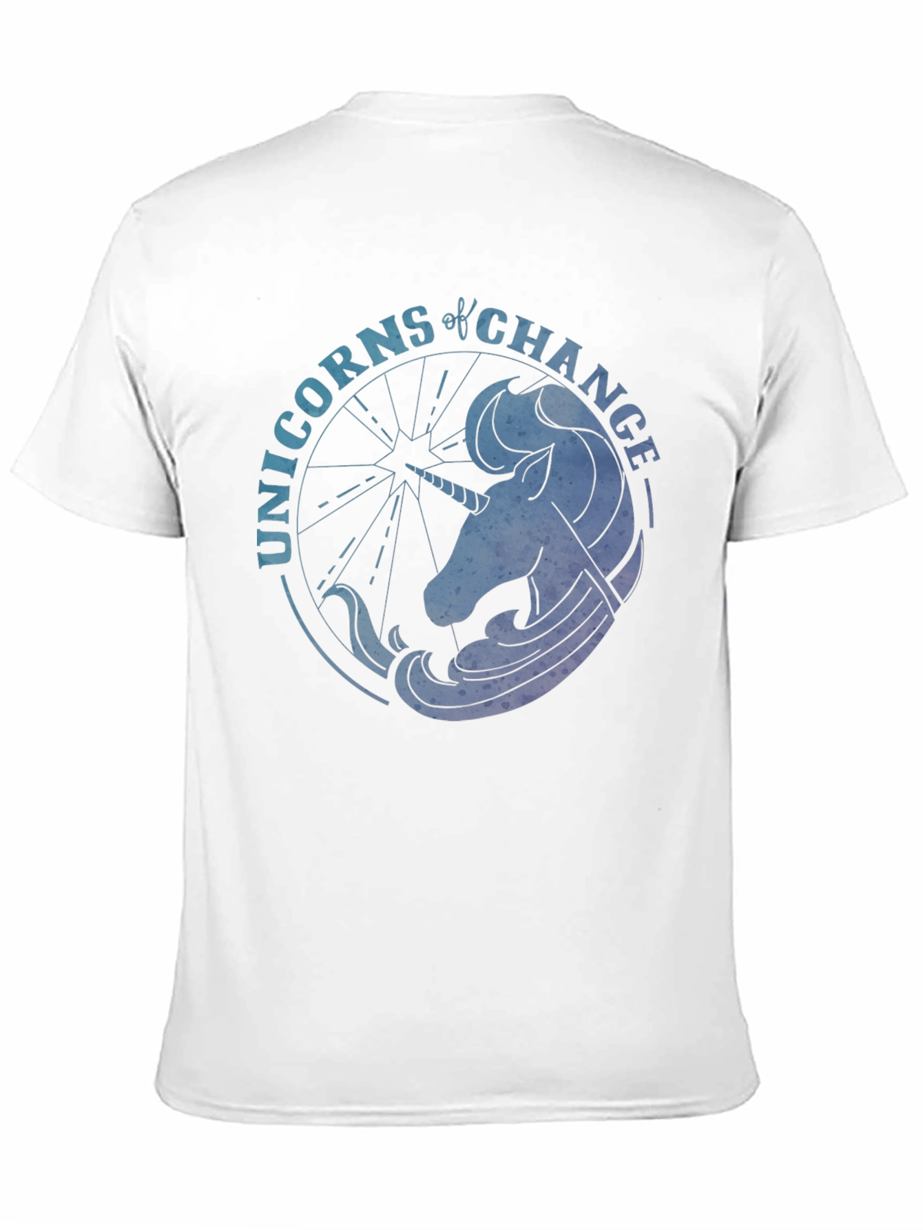 Black Unicorns of Change Black T-Shirt view 11