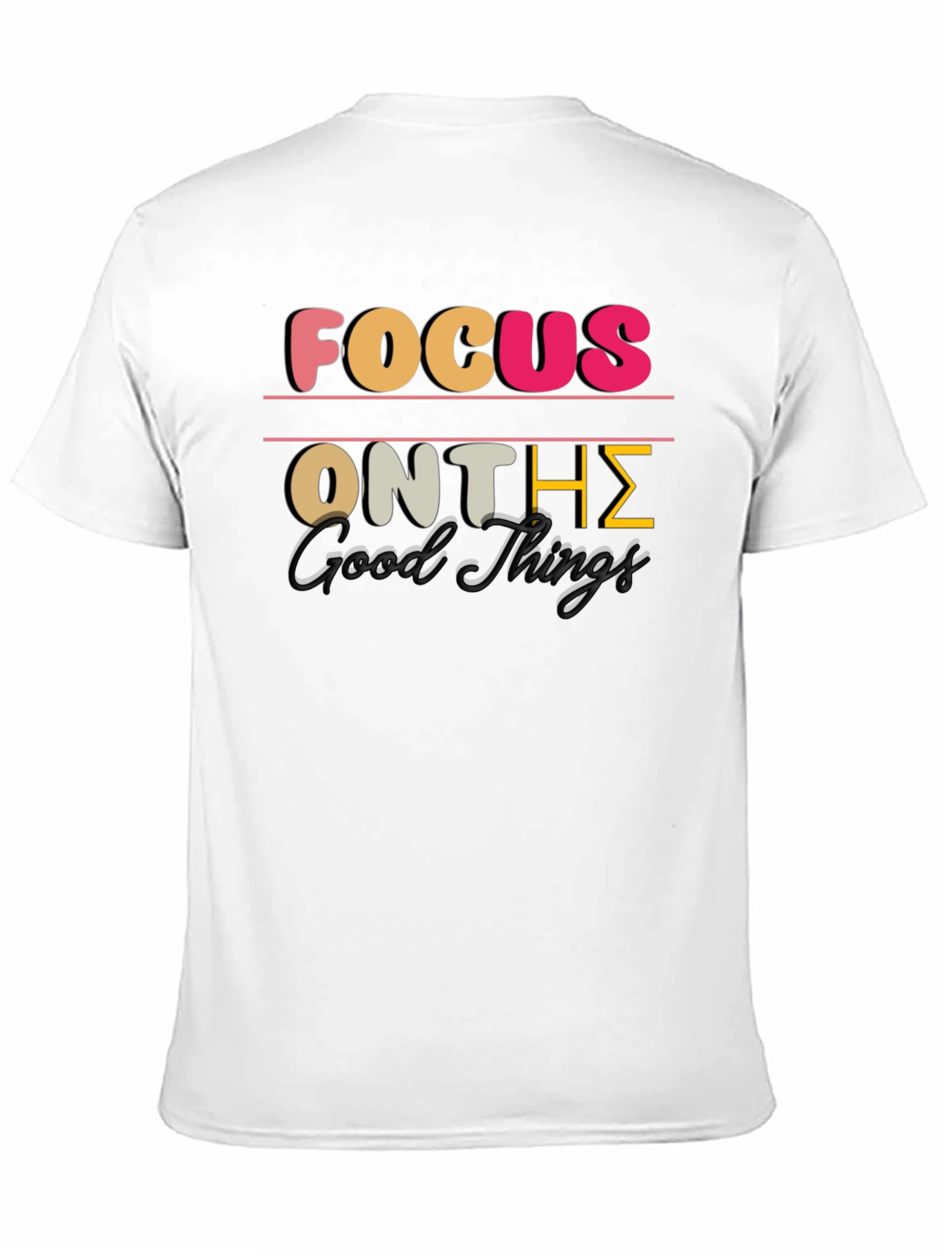 Black Focus on the Good Things Graphic Tee view 11