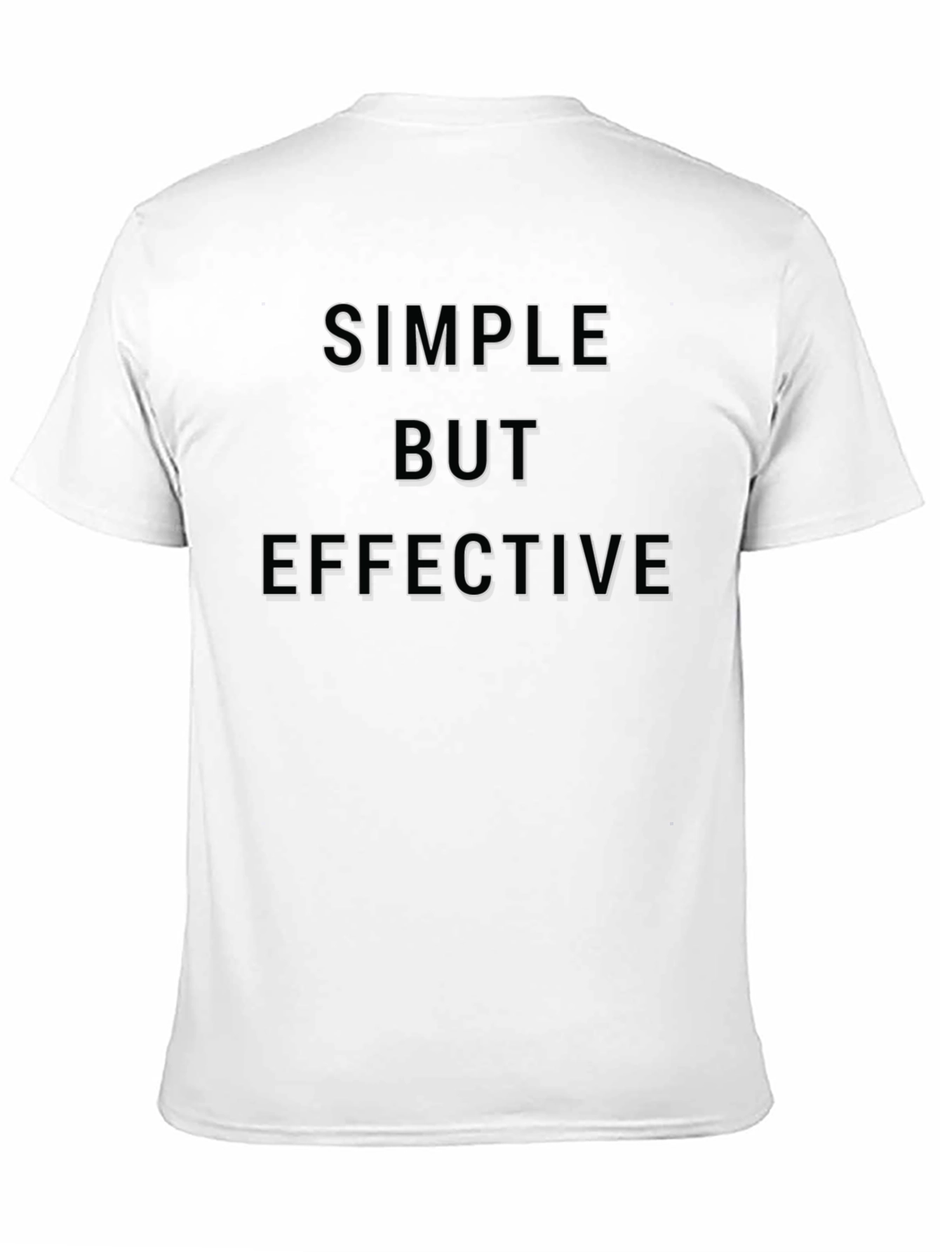 Black Simple But Effective Black Graphic Tee view 11