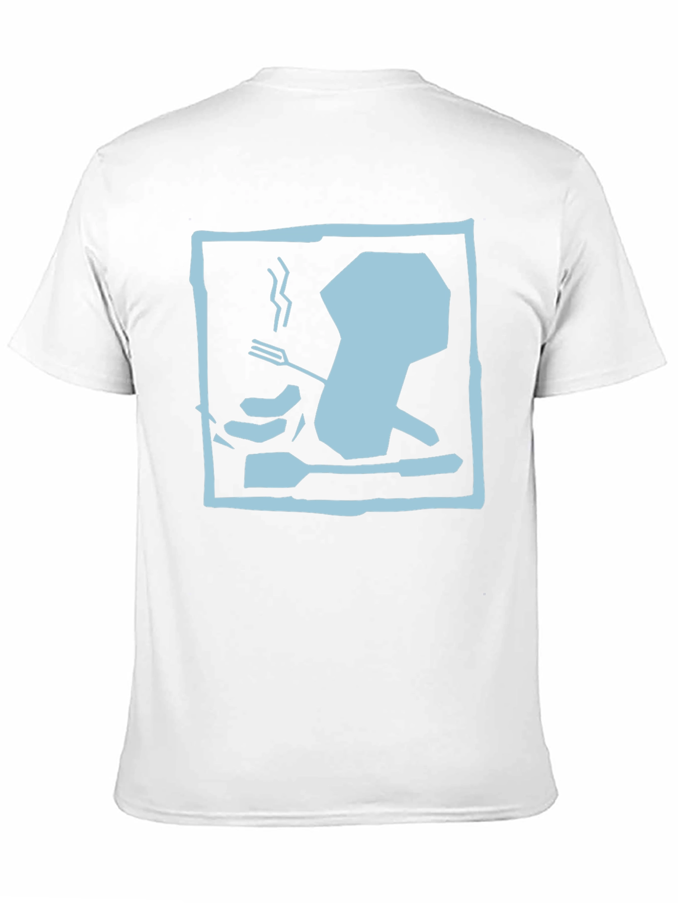 Black Chef Hat Silhouette Graphic T-Shirt - Black view 11