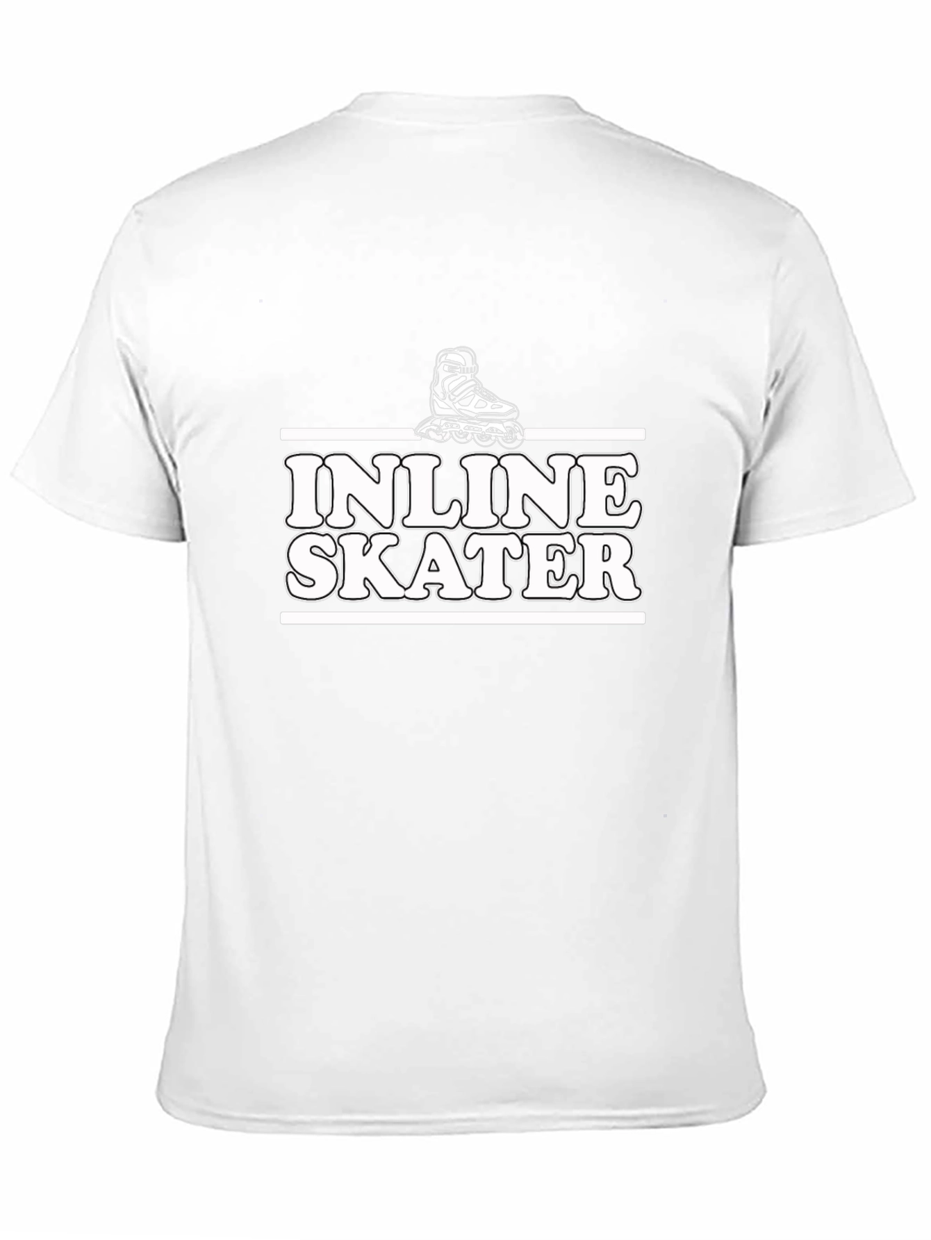 Black Inline Skater Graphic T-Shirt - Black Cotton Tee view 11