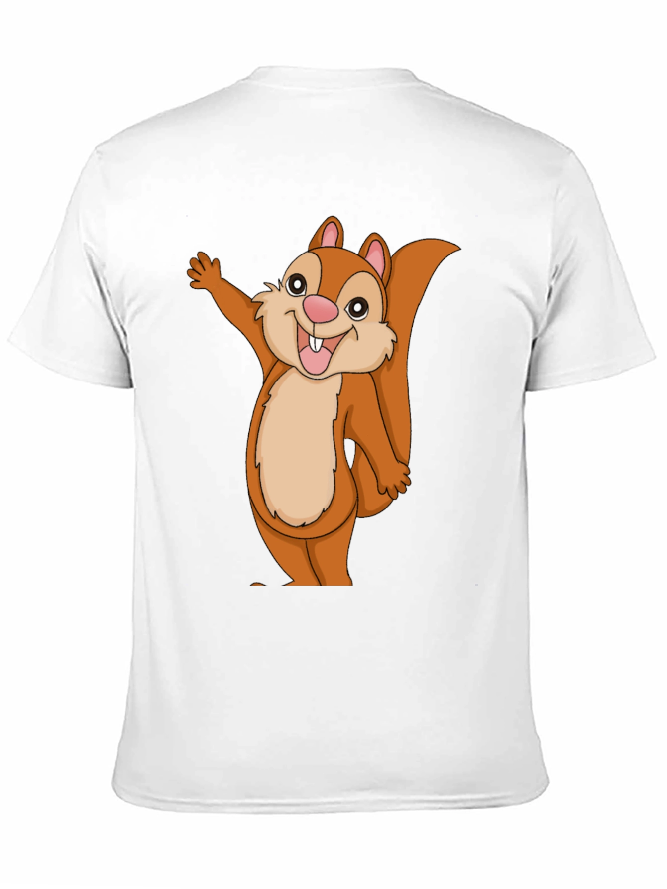 Black Cute Cartoon Squirrel Graphic T-Shirt view 11