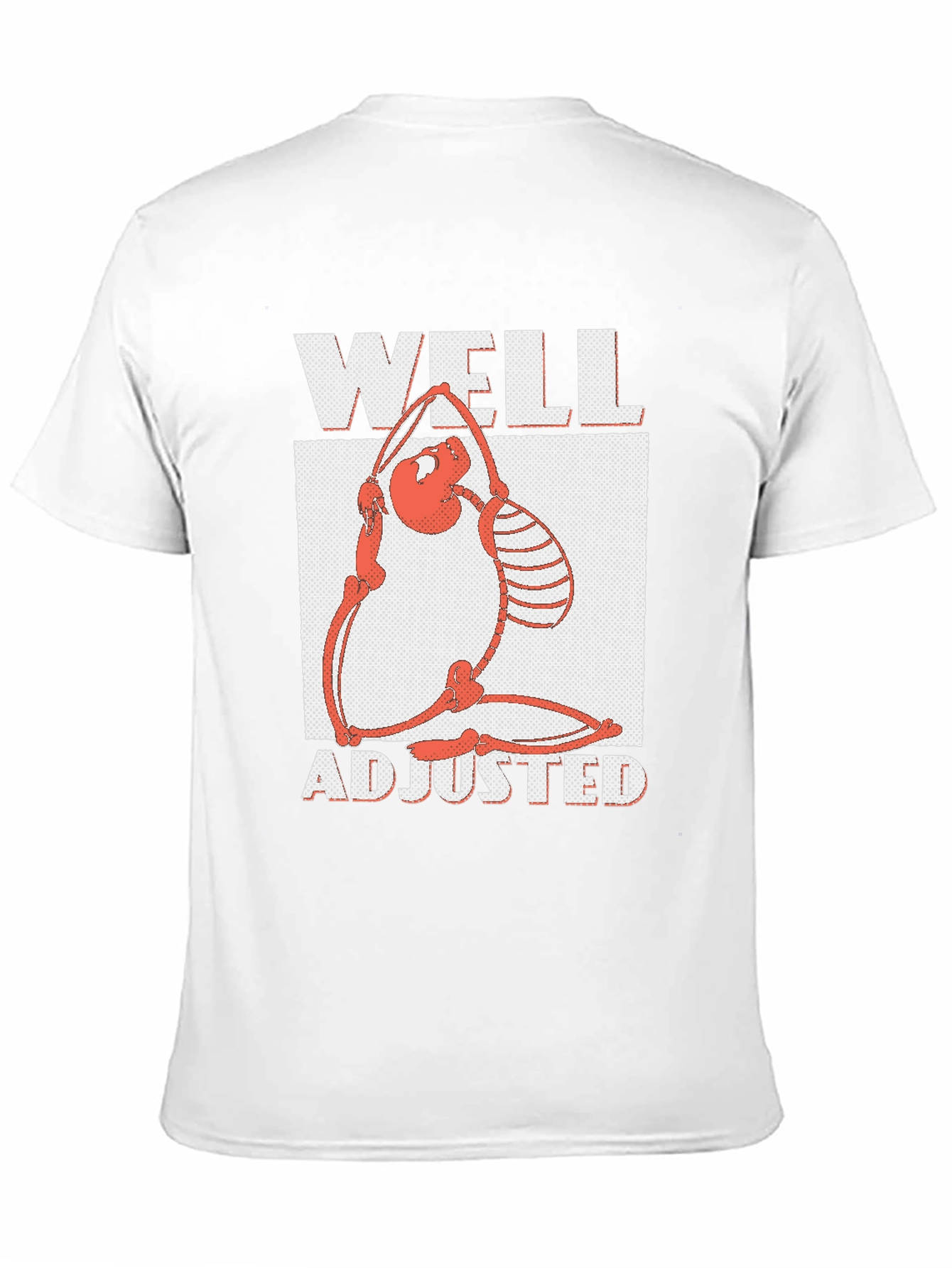 Black Well Adjusted Graphic Tee - Funny Skeleton Yoga Shirt view 11