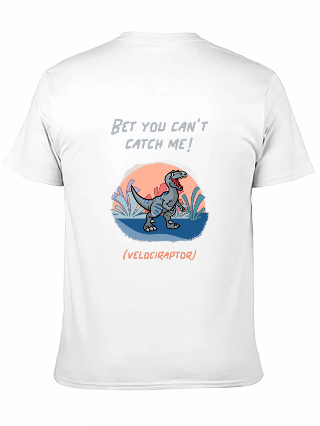 Black Dinosaur Graphic T-Shirt - Bet You Can't Catch Me! view 11
