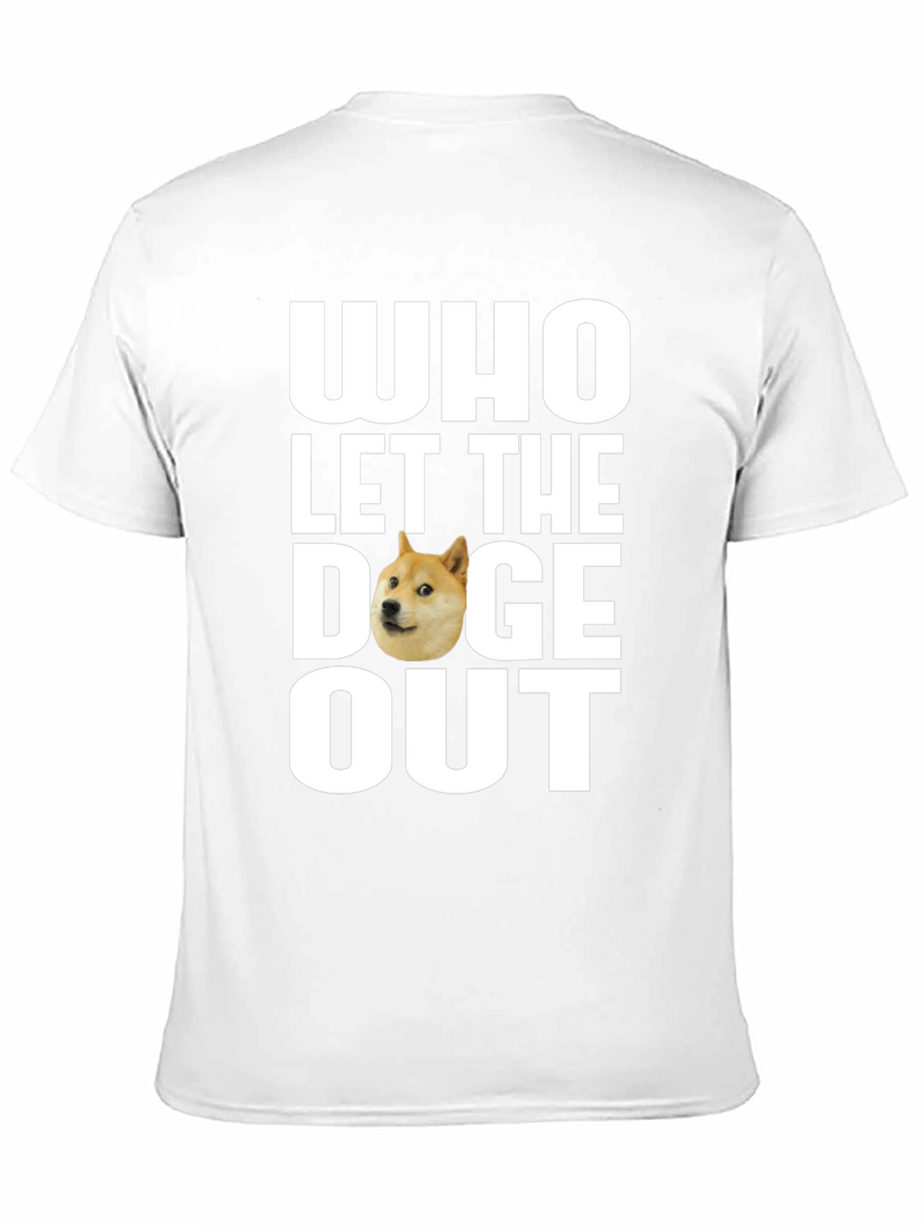Black Who Let the Doge Out T-Shirt - Funny Meme Tee view 11