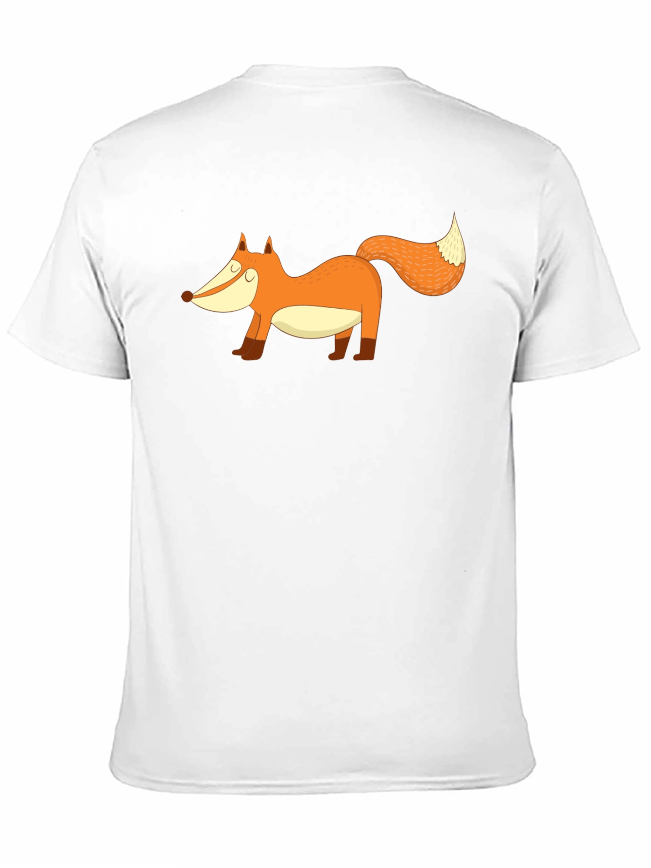 Black Fox Graphic Tee - Black Cotton Blend Casual T-Shirt view 11