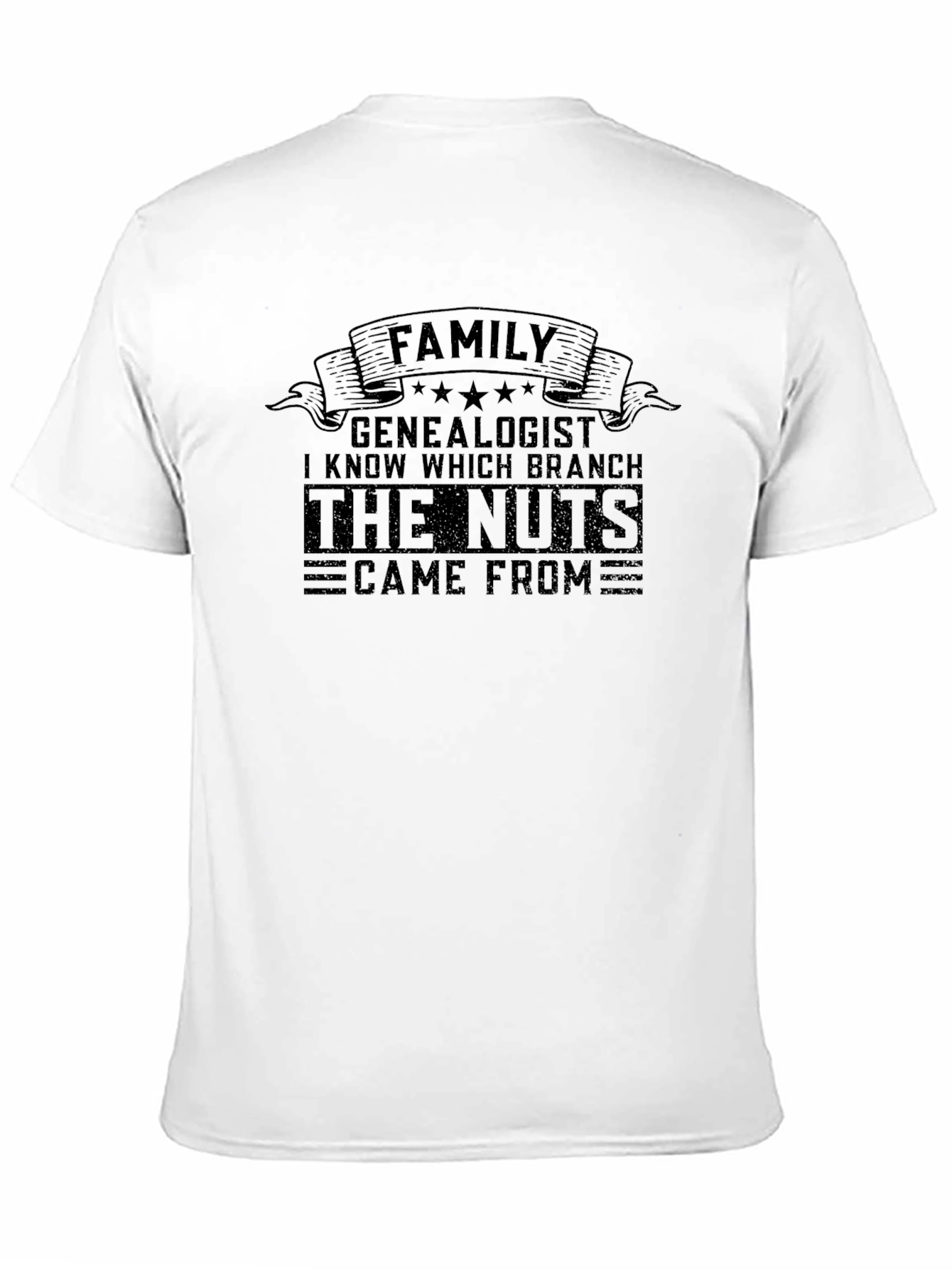 Black Family Genealogist T-Shirt - I Know Which Branch the Nuts Came From view 11