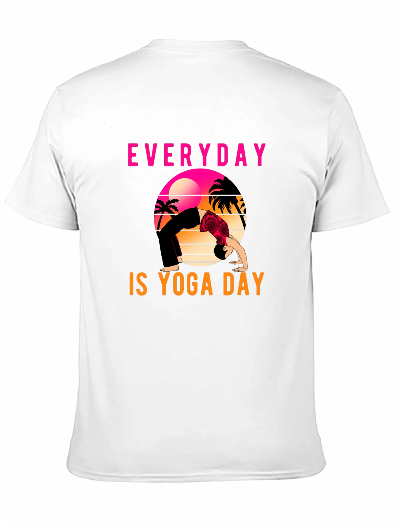 Black Everyday is Yoga Day Graphic Tee view 11
