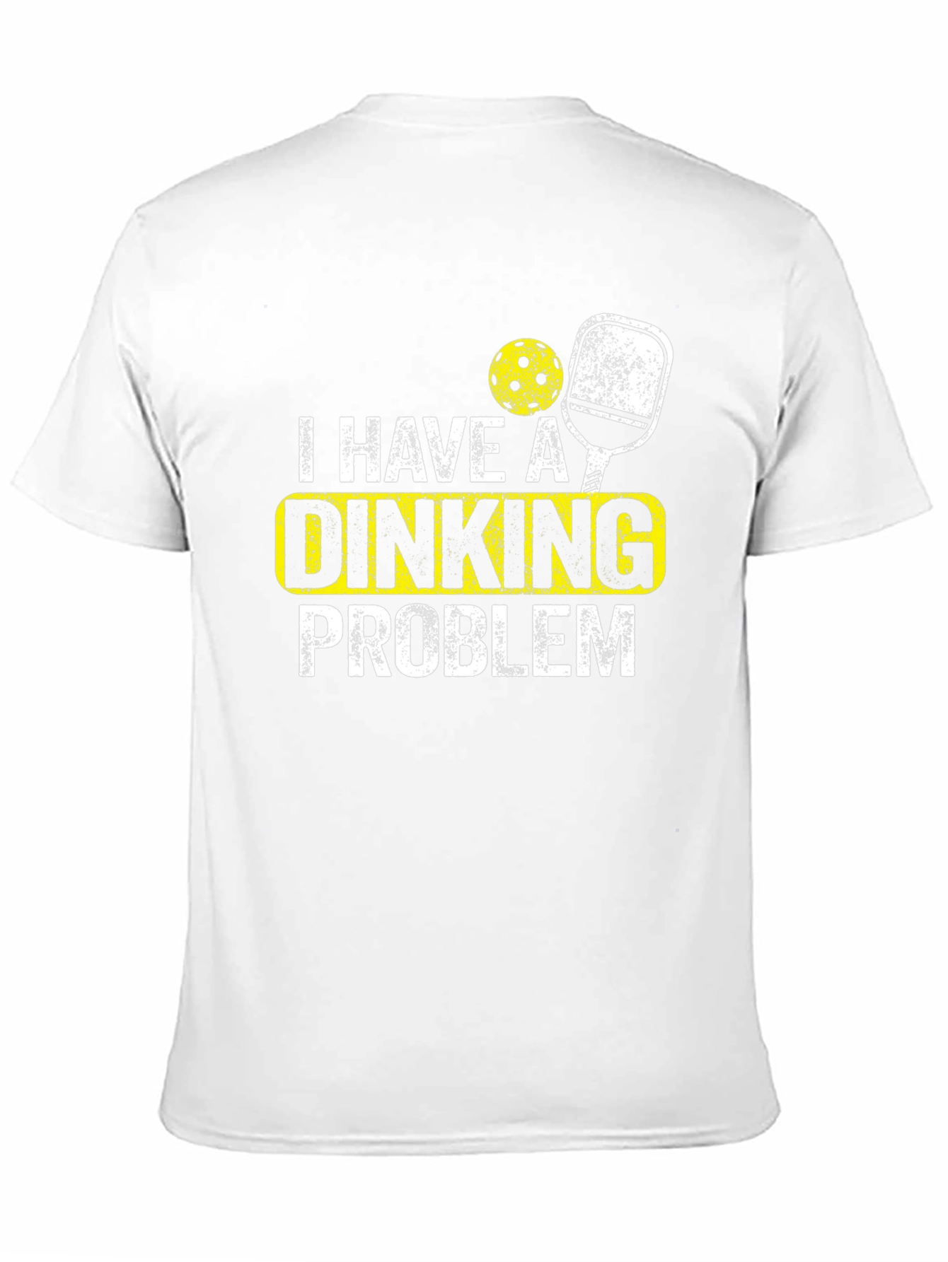 Black Dinking Problem Pickleball T-Shirt view 11