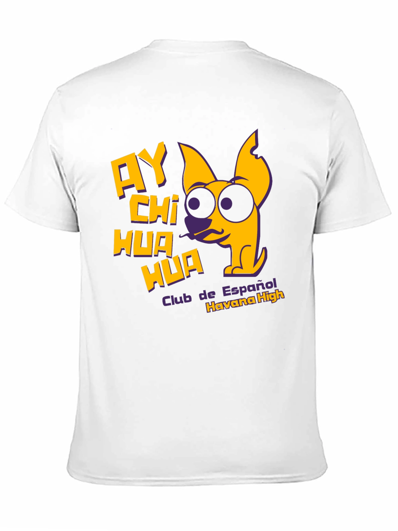 Black Ay Chihuahua T-Shirt - Club de Espanol Havana High view 11