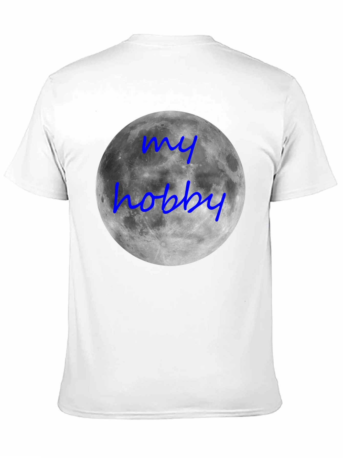 Black My Hobby Moon T-Shirt - Black Crew Neck Tee view 11