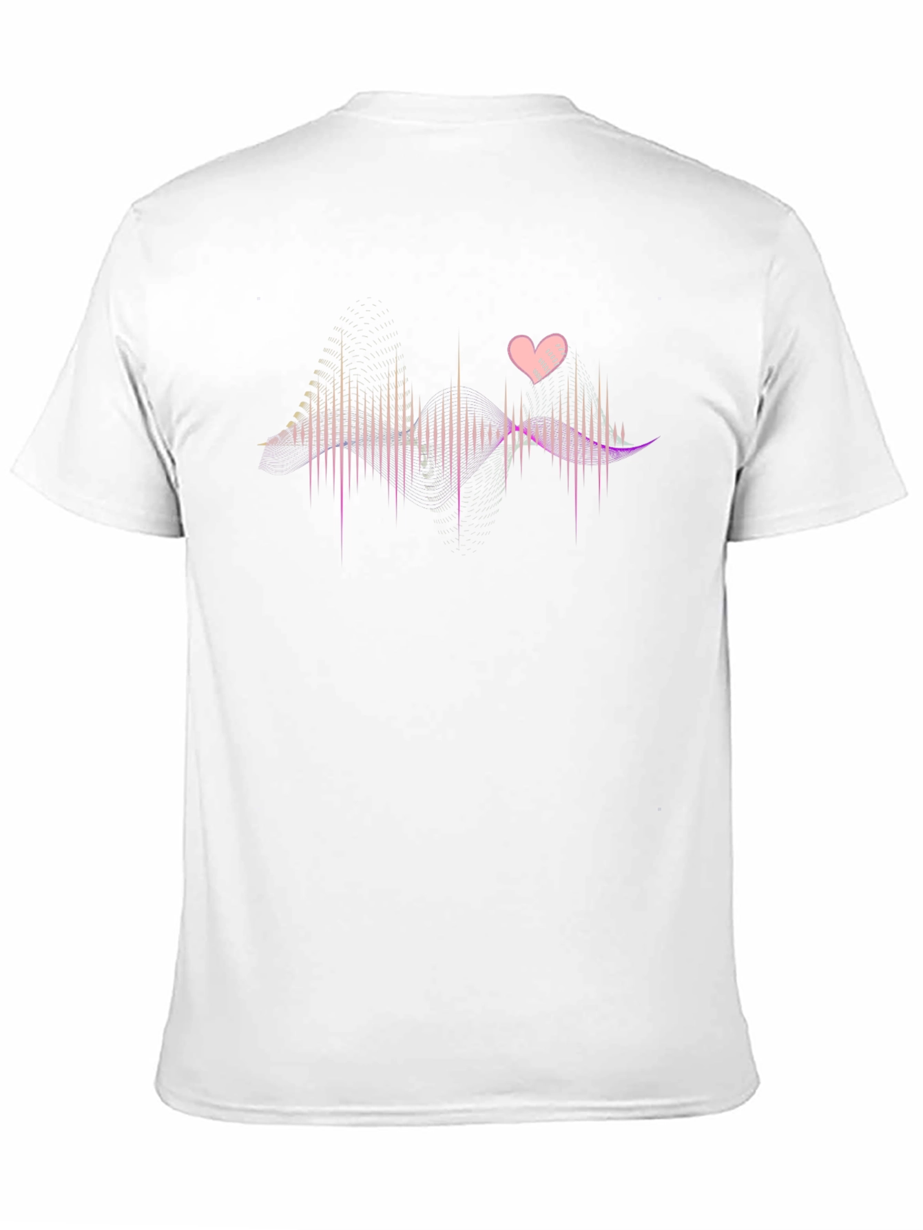 Black Heartbeat Graphic Tee - Stylish Men's Black T-Shirt view 11