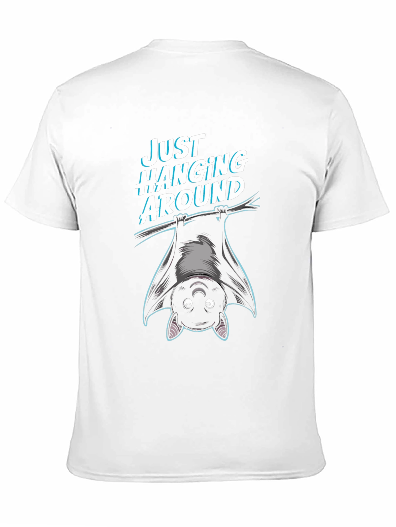 Black Just Hanging Around Bat Graphic T-Shirt view 11