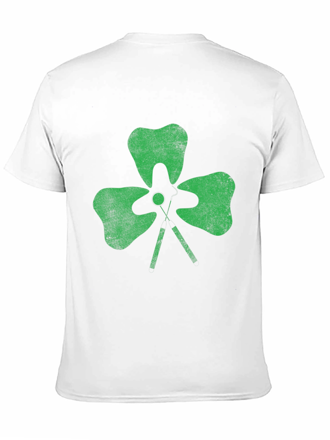 Black Shamrock Golf Tee T-Shirt - Lucky Green Tee view 11