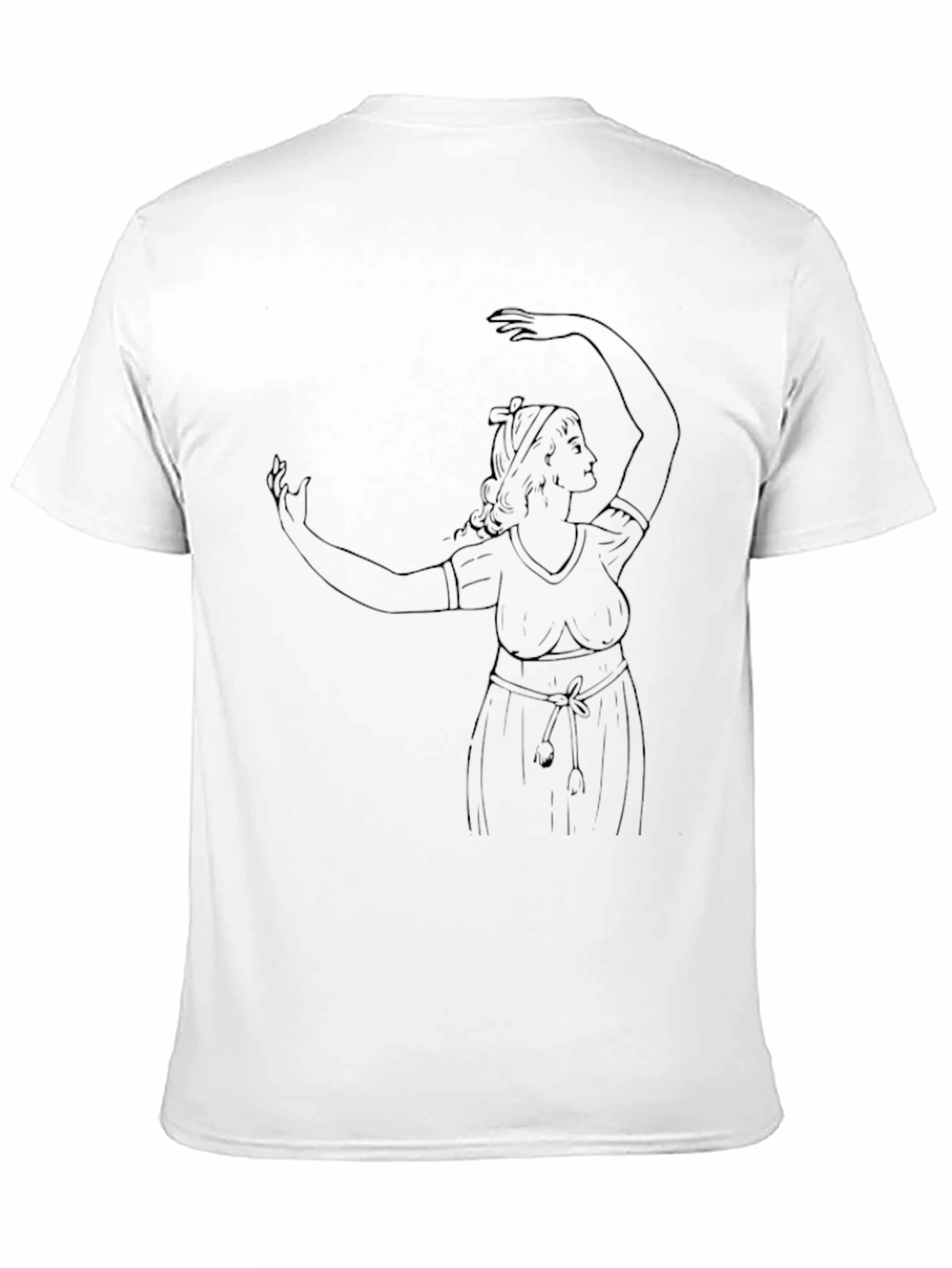 Black Black Graphic Tee - Woman Dancing Design view 11
