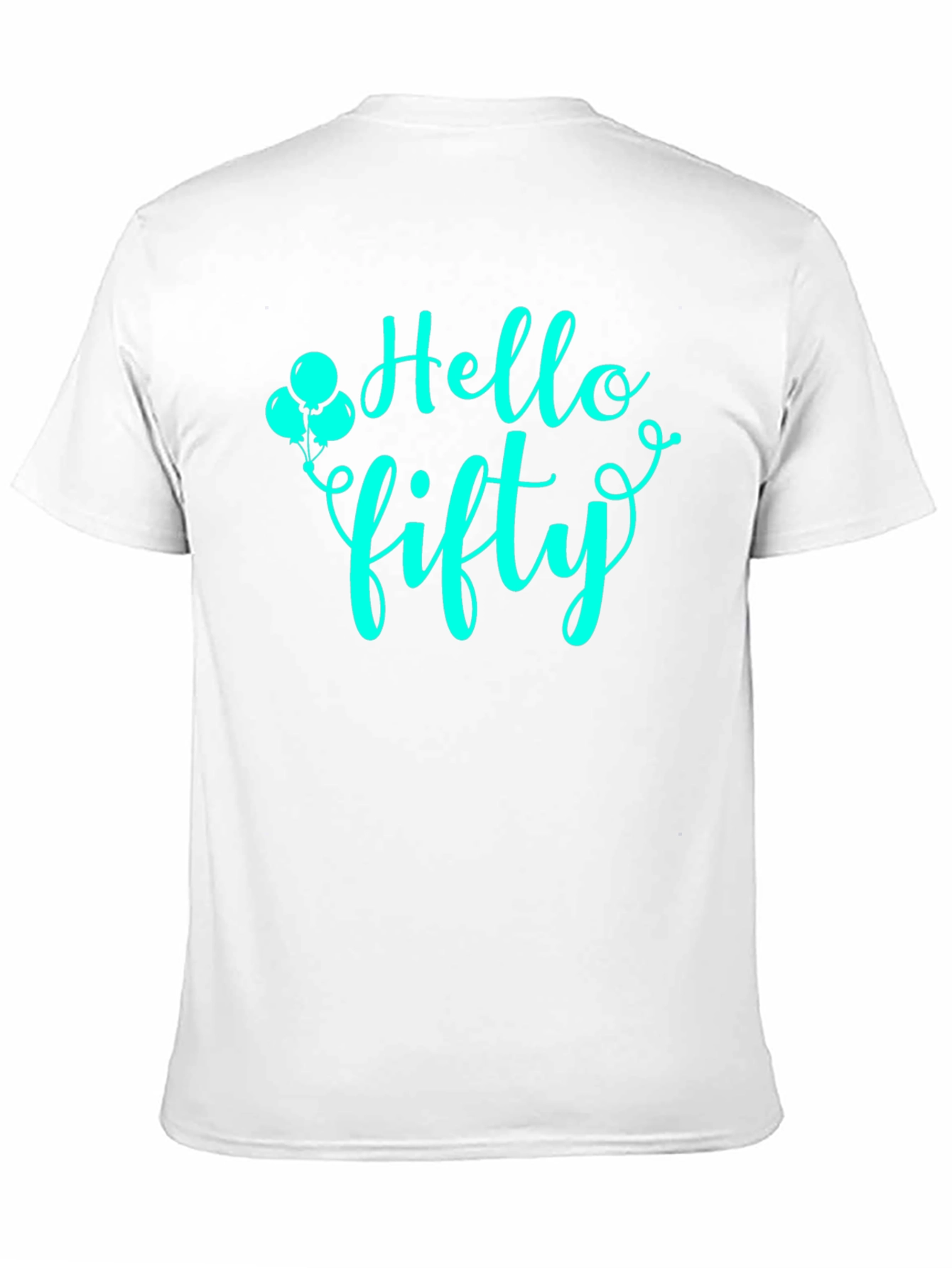 Black Hello Fifty Graphic T-Shirt - Birthday Celebration Tee view 11