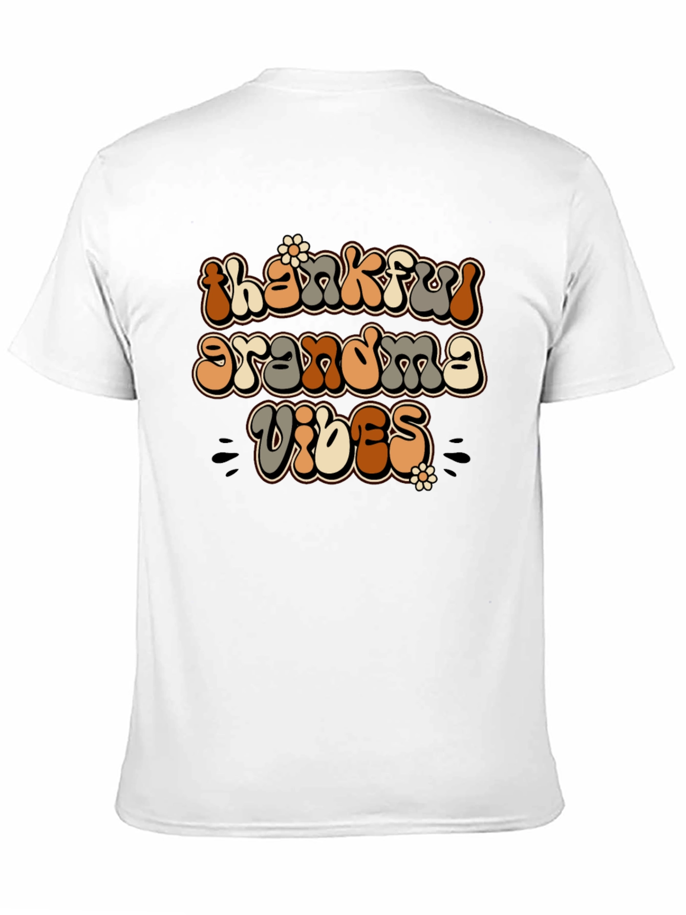 Black Thankful Grandma Vibes Graphic Tee view 11