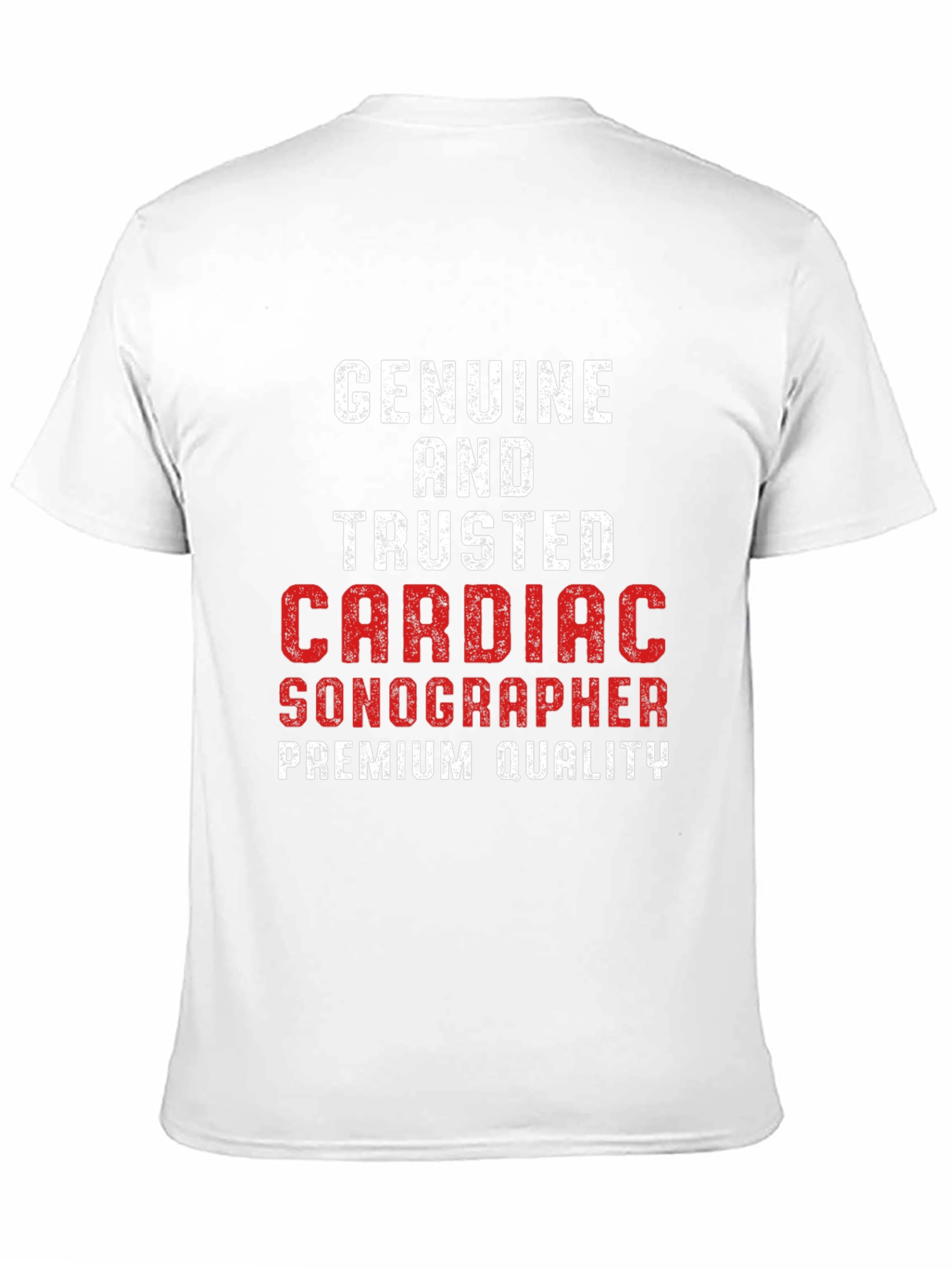 Black Cardiac Sonographer Premium Quality T-Shirt view 11