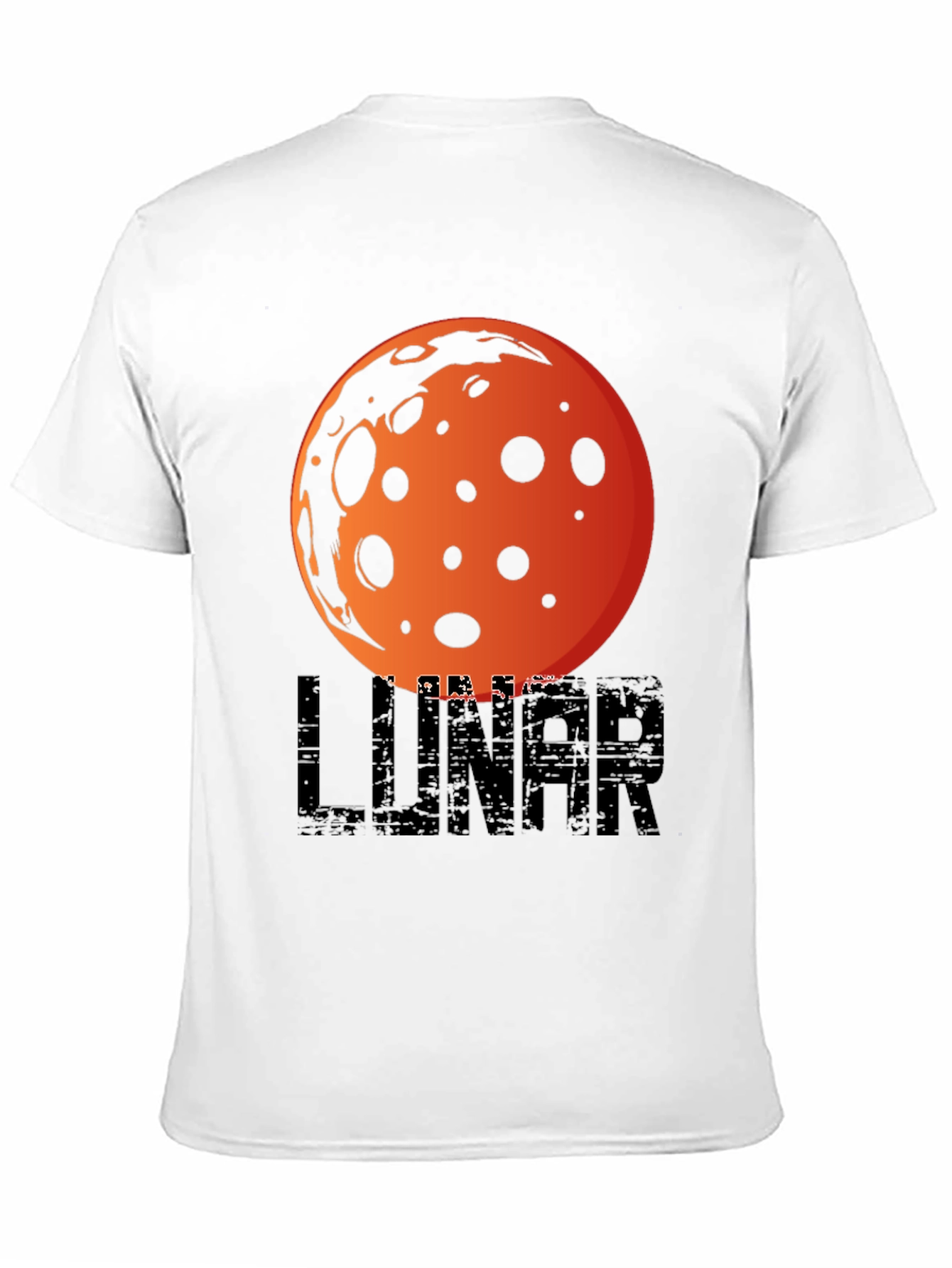 Black Lunar Graphic T-Shirt -  Space Inspired Design view 11
