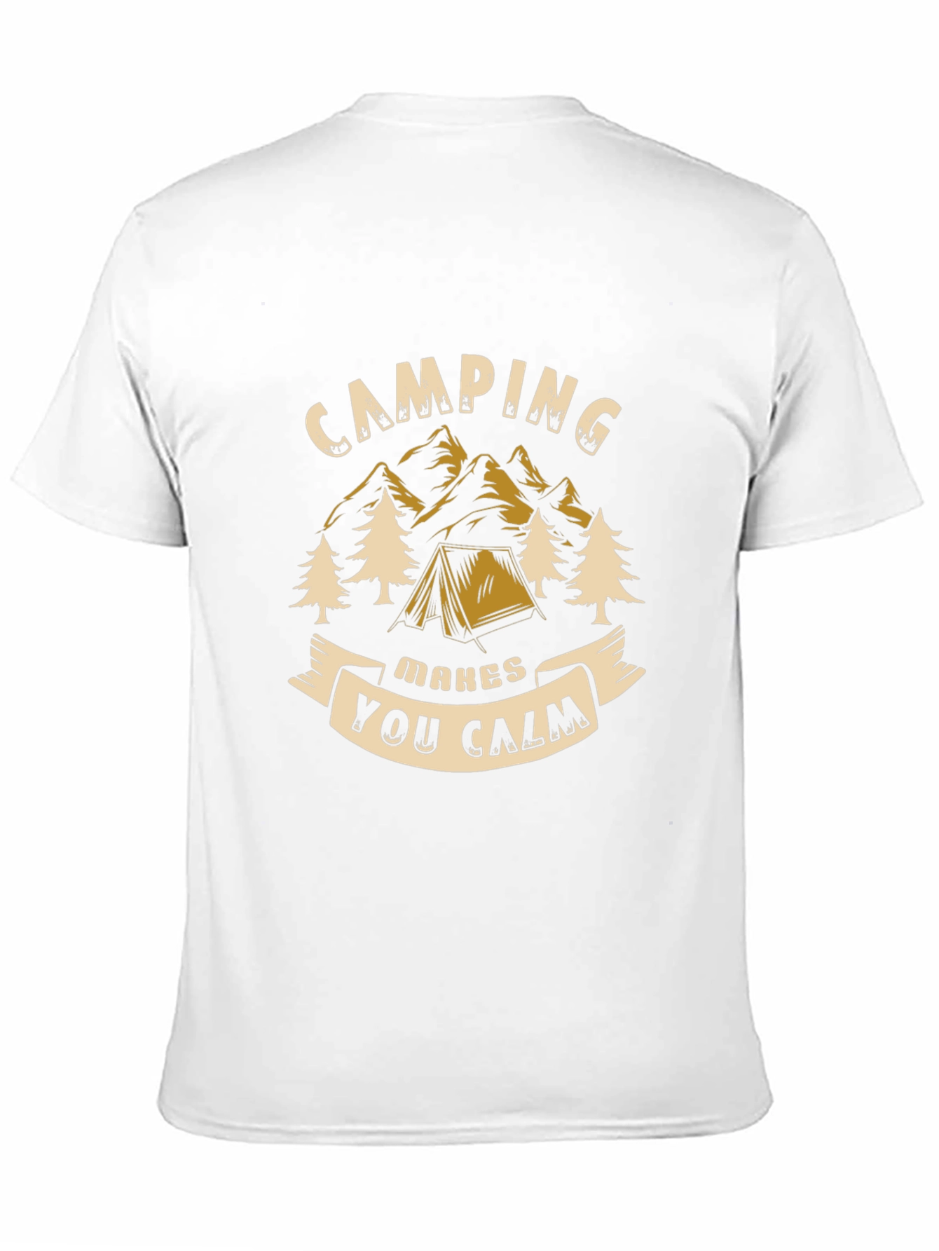 Black Camping Makes You Calm Black Graphic Tee view 11