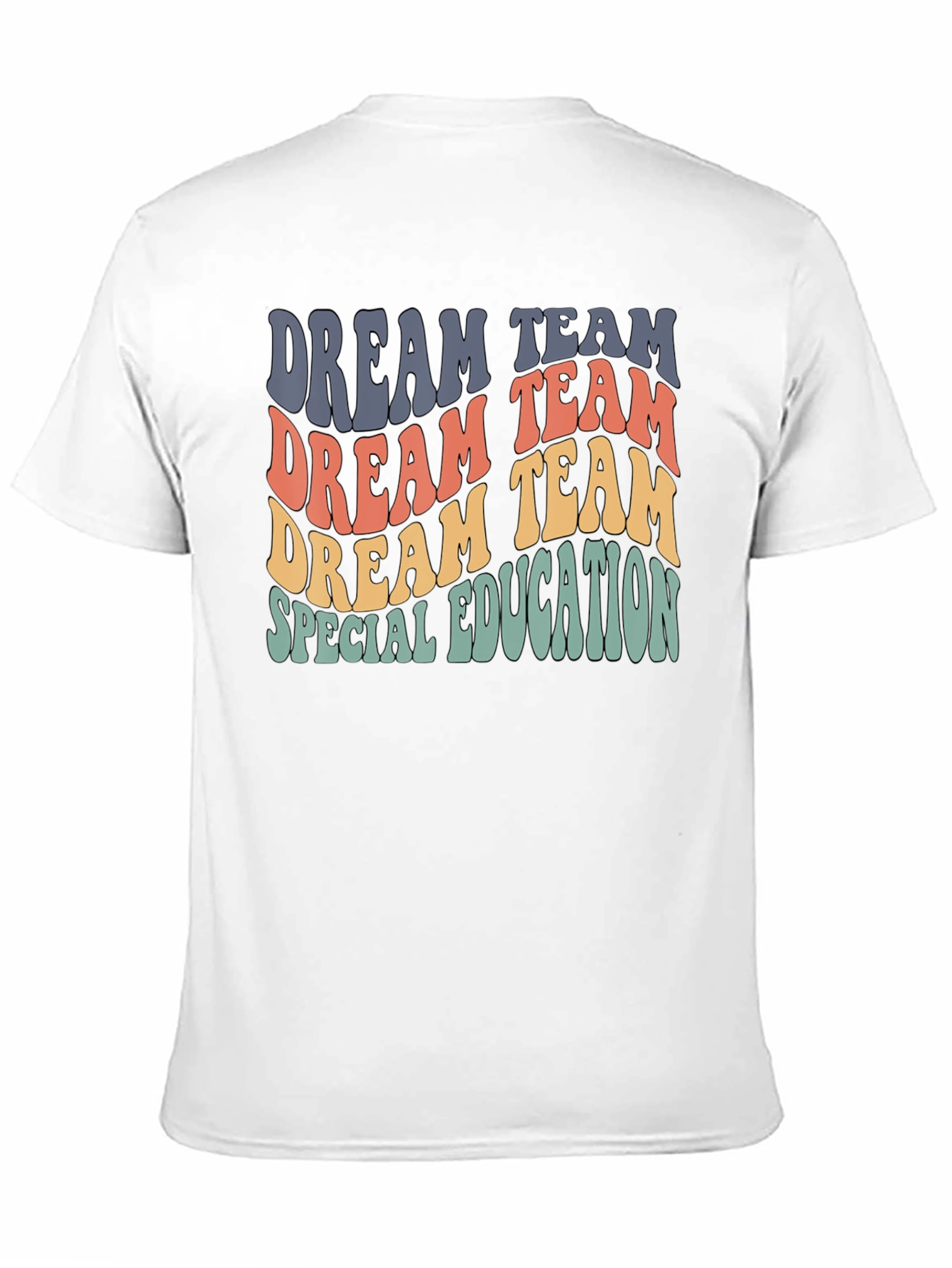Black Dream Team Special Education Retro T-Shirt view 11