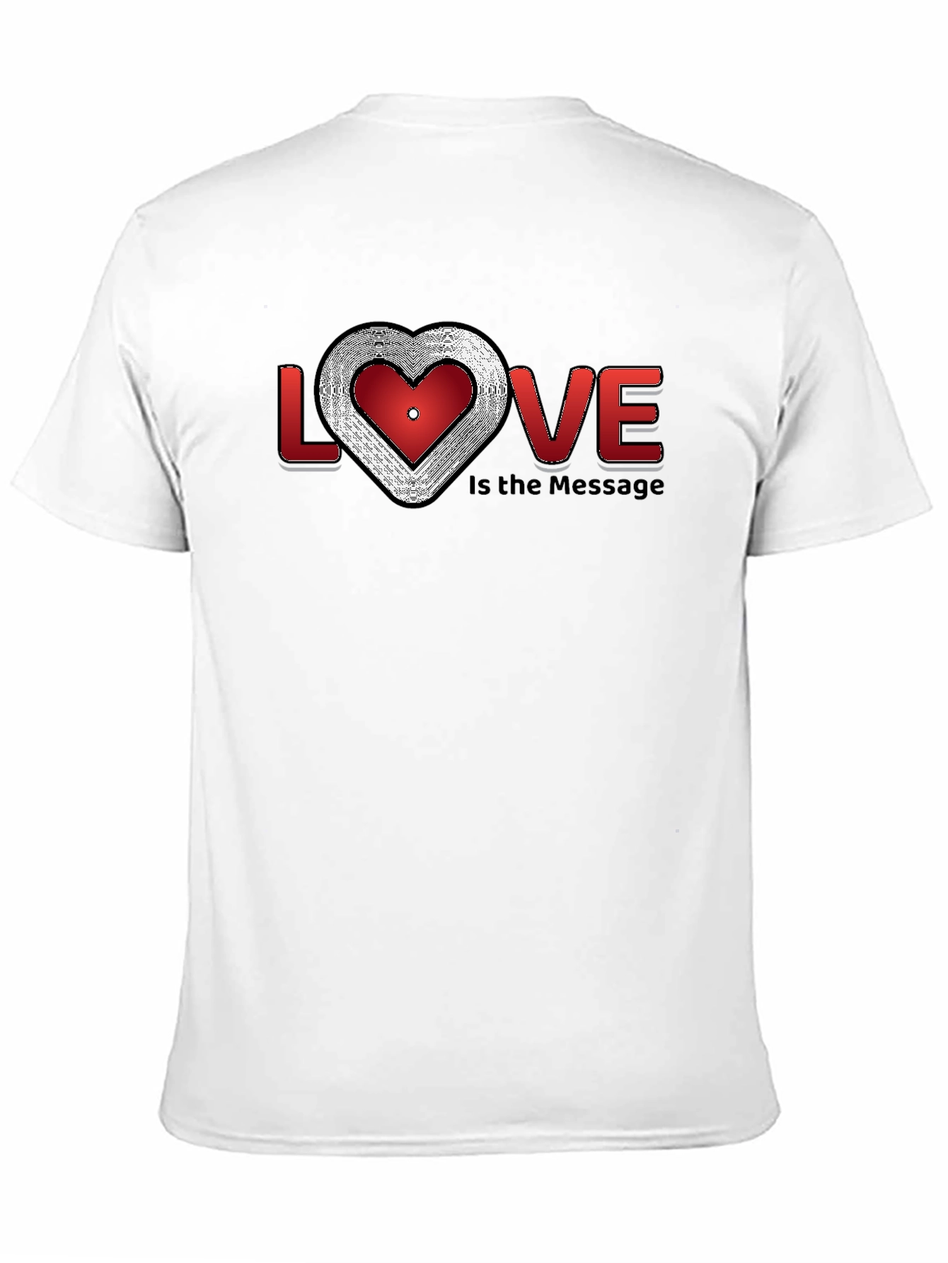 Black Love is the Message Graphic T-Shirt - Stylish Crew Neck view 11