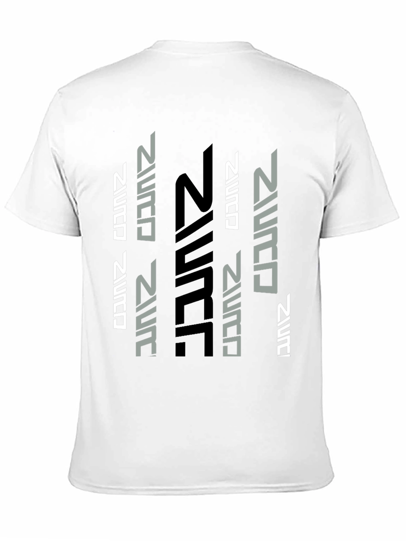 Black Futuristic Graphic Print Black T-Shirt view 11