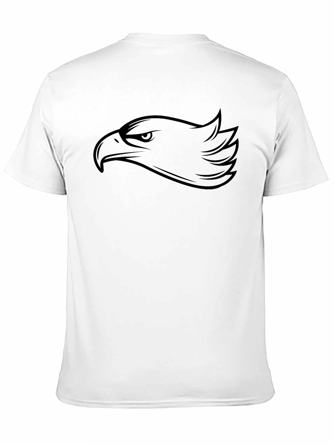 Eagle Head Graphic Black T-Shirt - 11
