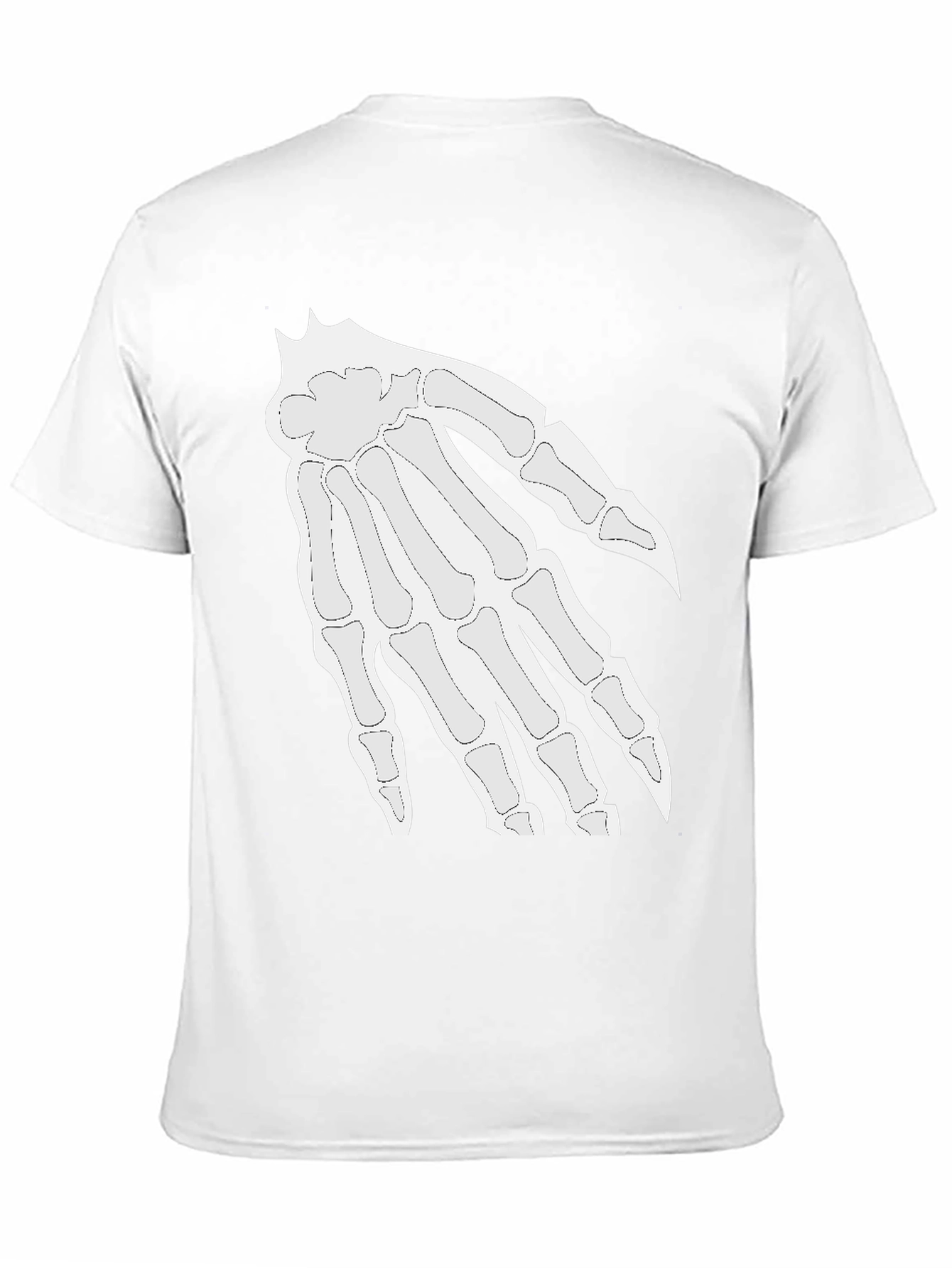 Black Skeleton Hand Graphic Tee - Halloween Ready! view 11