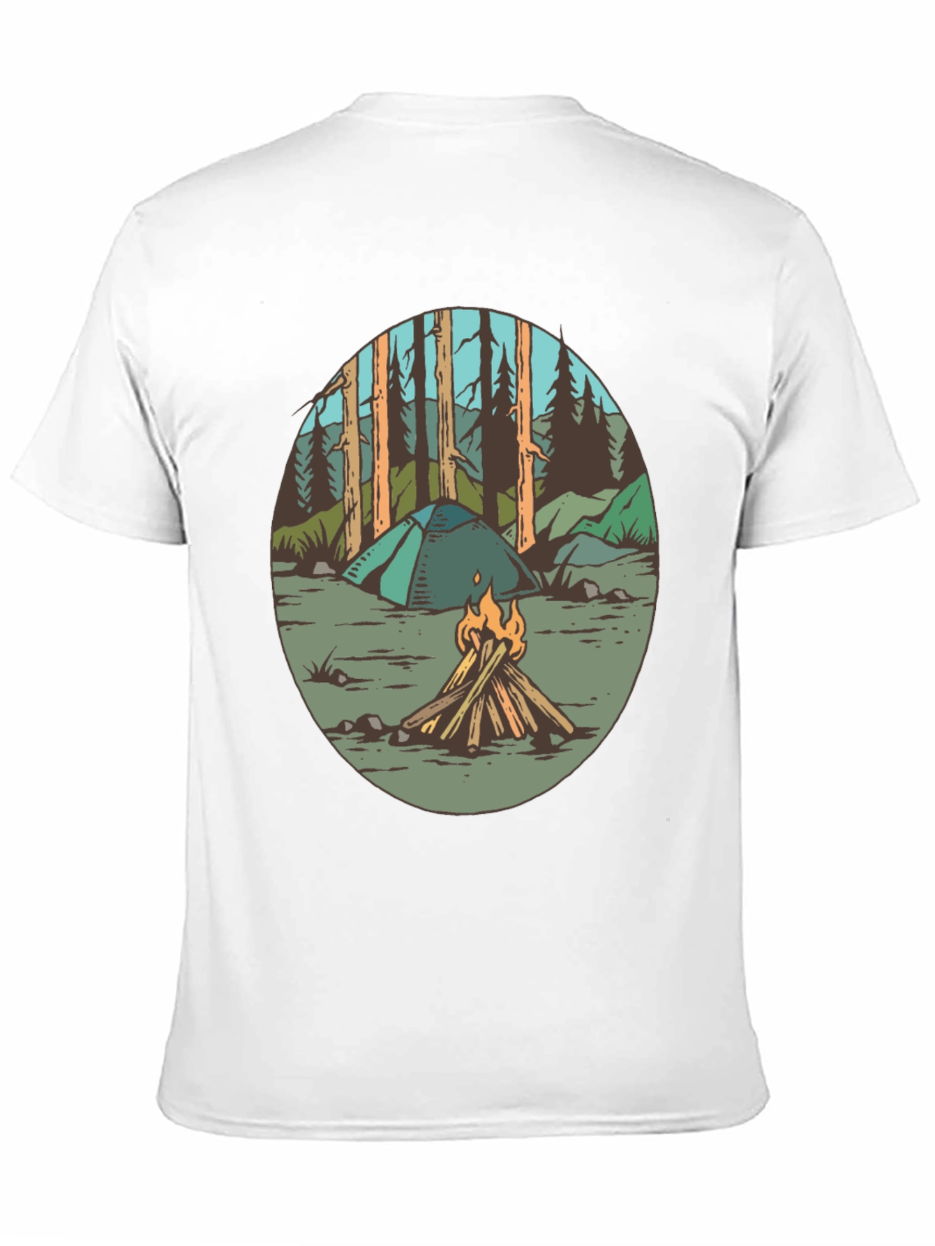 Black Camping Adventure Graphic Tee view 11