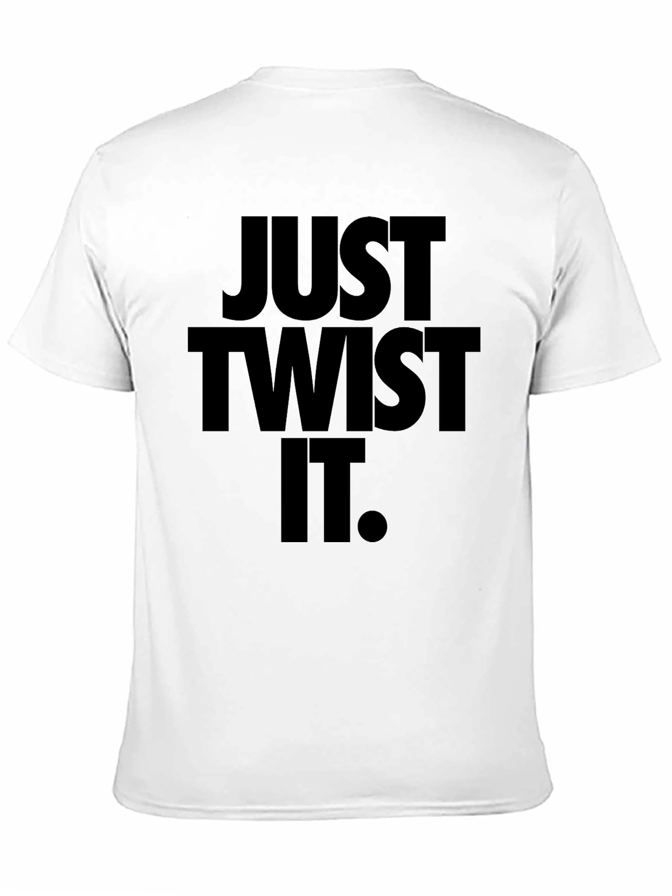 Black Just Twist It Graphic Tee - Black Crew Neck view 11