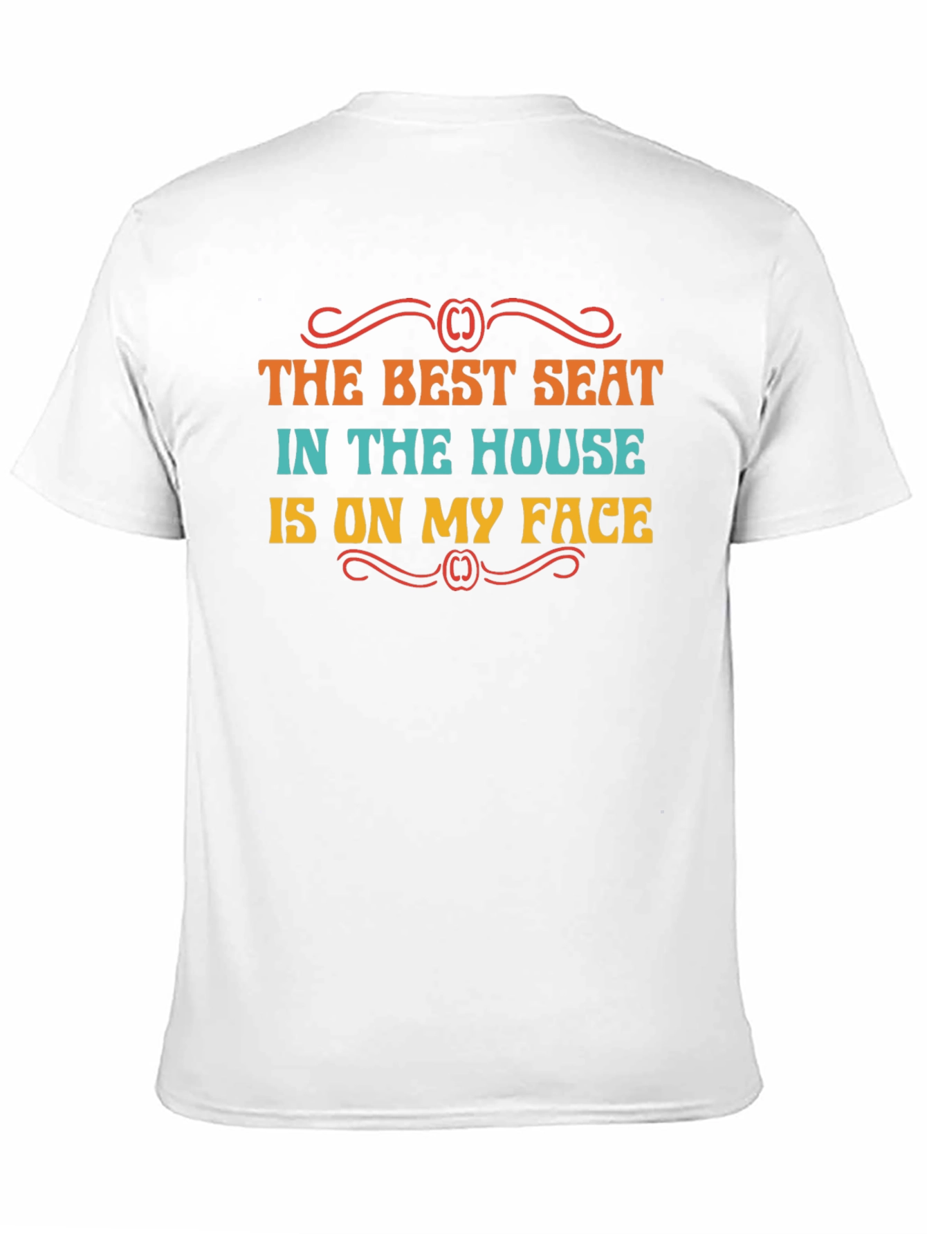 Black Funny "Best Seat" Graphic Tee view 11