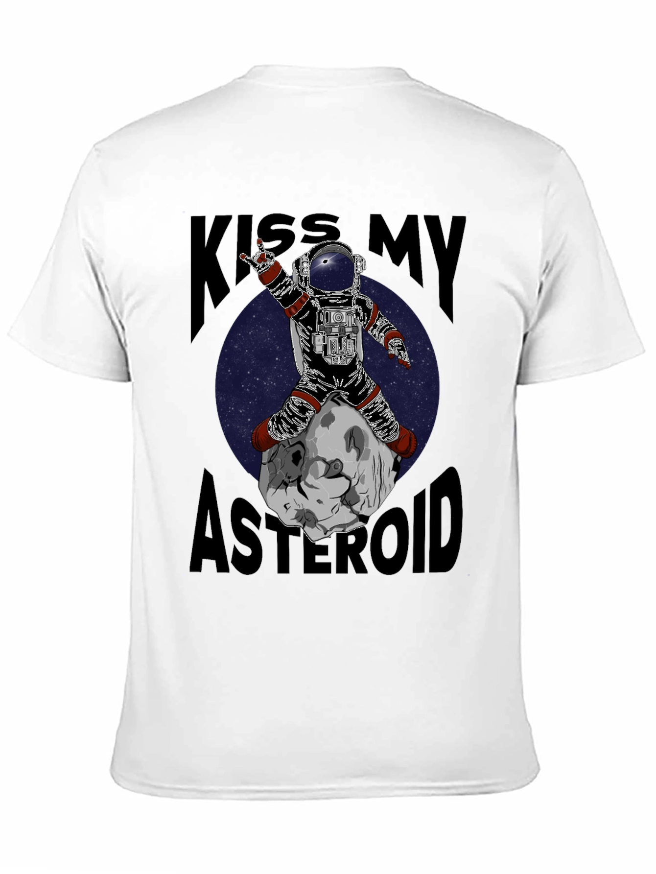 Black Kiss My Asteroid Graphic T-Shirt view 11