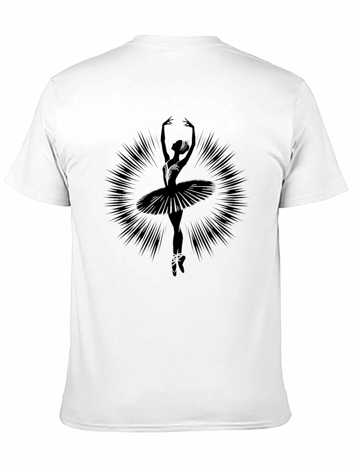 Ballerina Silhouette Graphic Tee - Elegant Dancer Shirt - 11