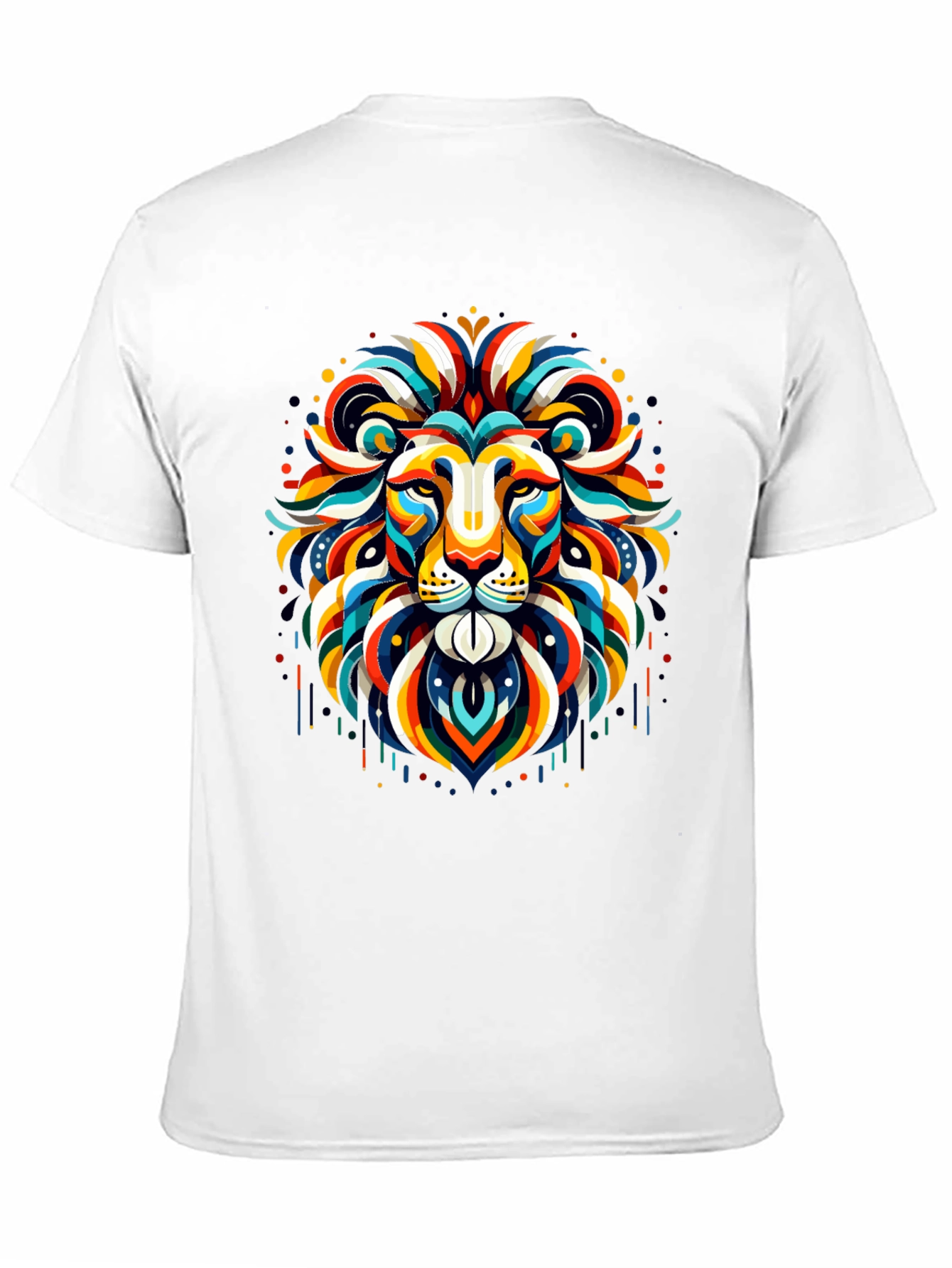 Black Vibrant Lion Graphic Tee - Bold Statement Shirt view 11