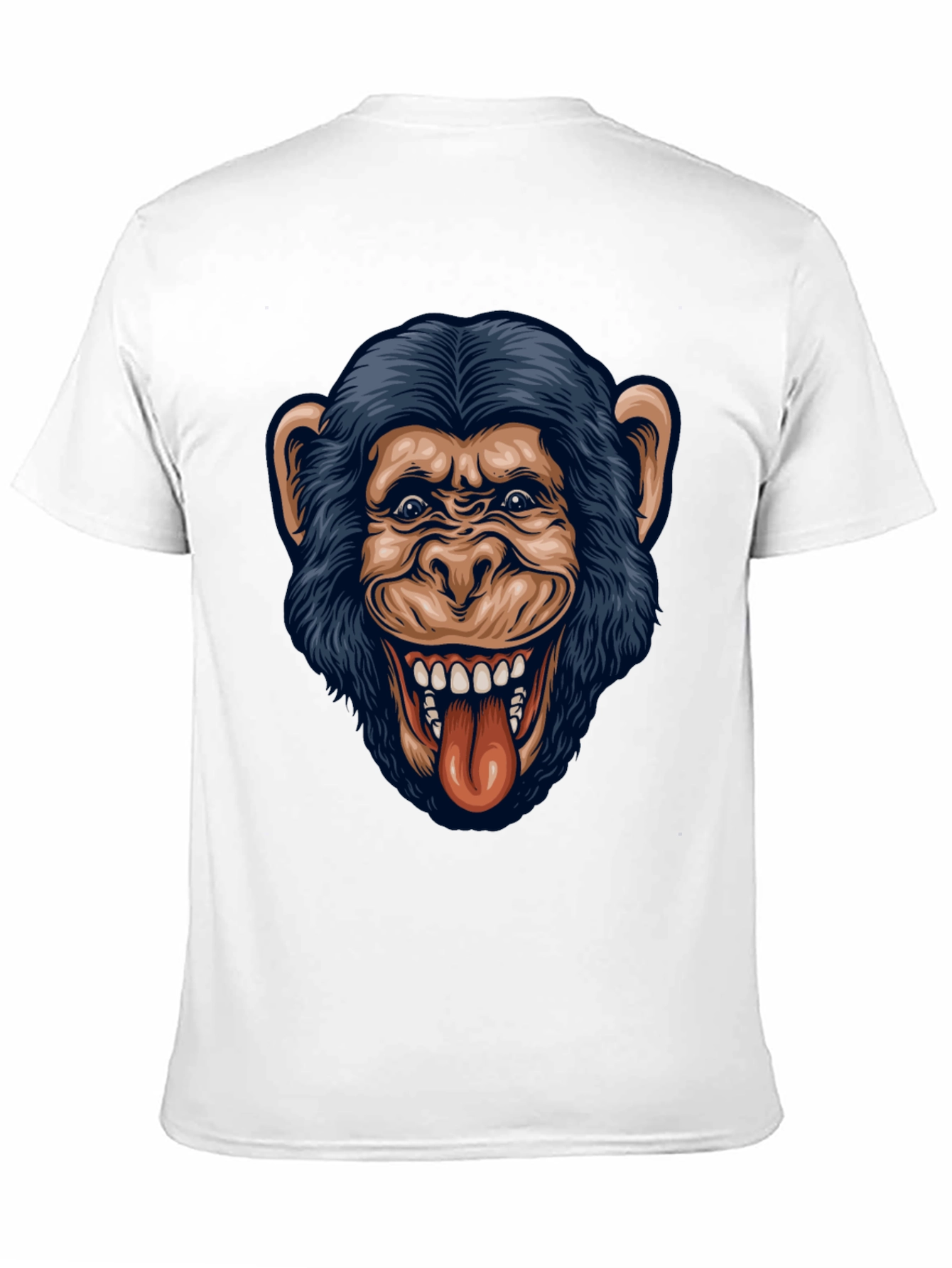 Funny Monkey Graphic Black T-Shirt - 11