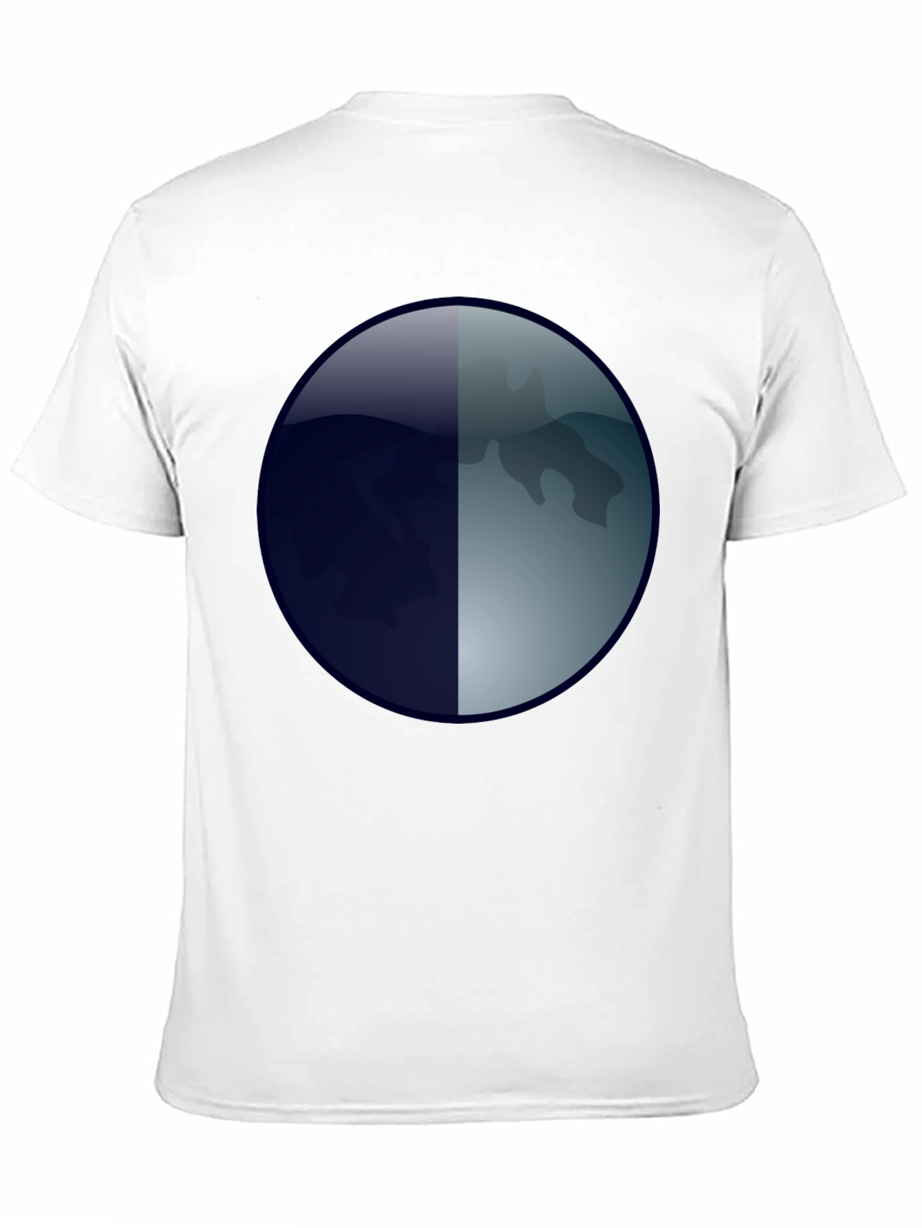 Black Abstract Moon Graphic T-Shirt - Men's Black Tee view 11