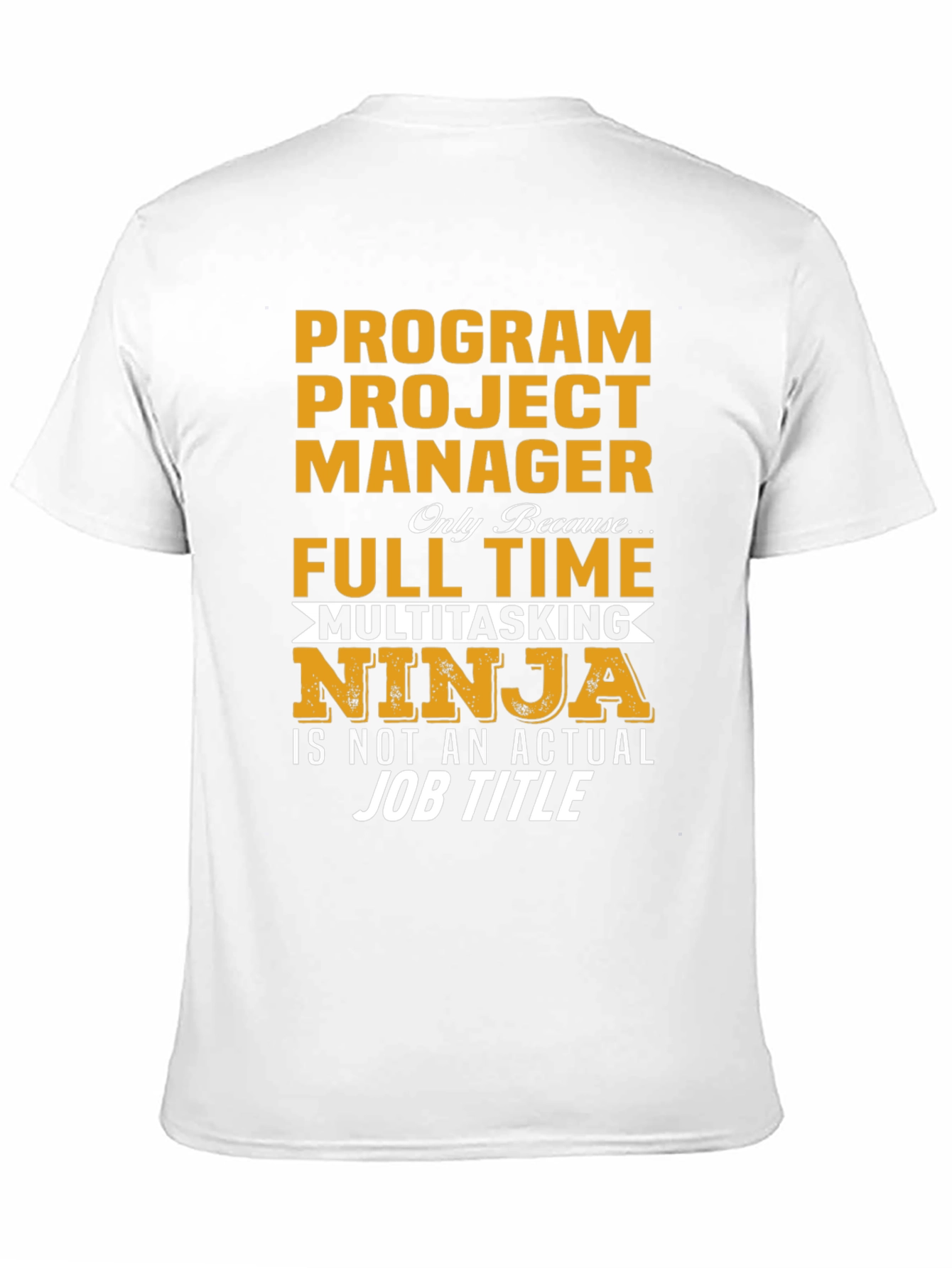 Black Program Project Manager Ninja T-Shirt view 11