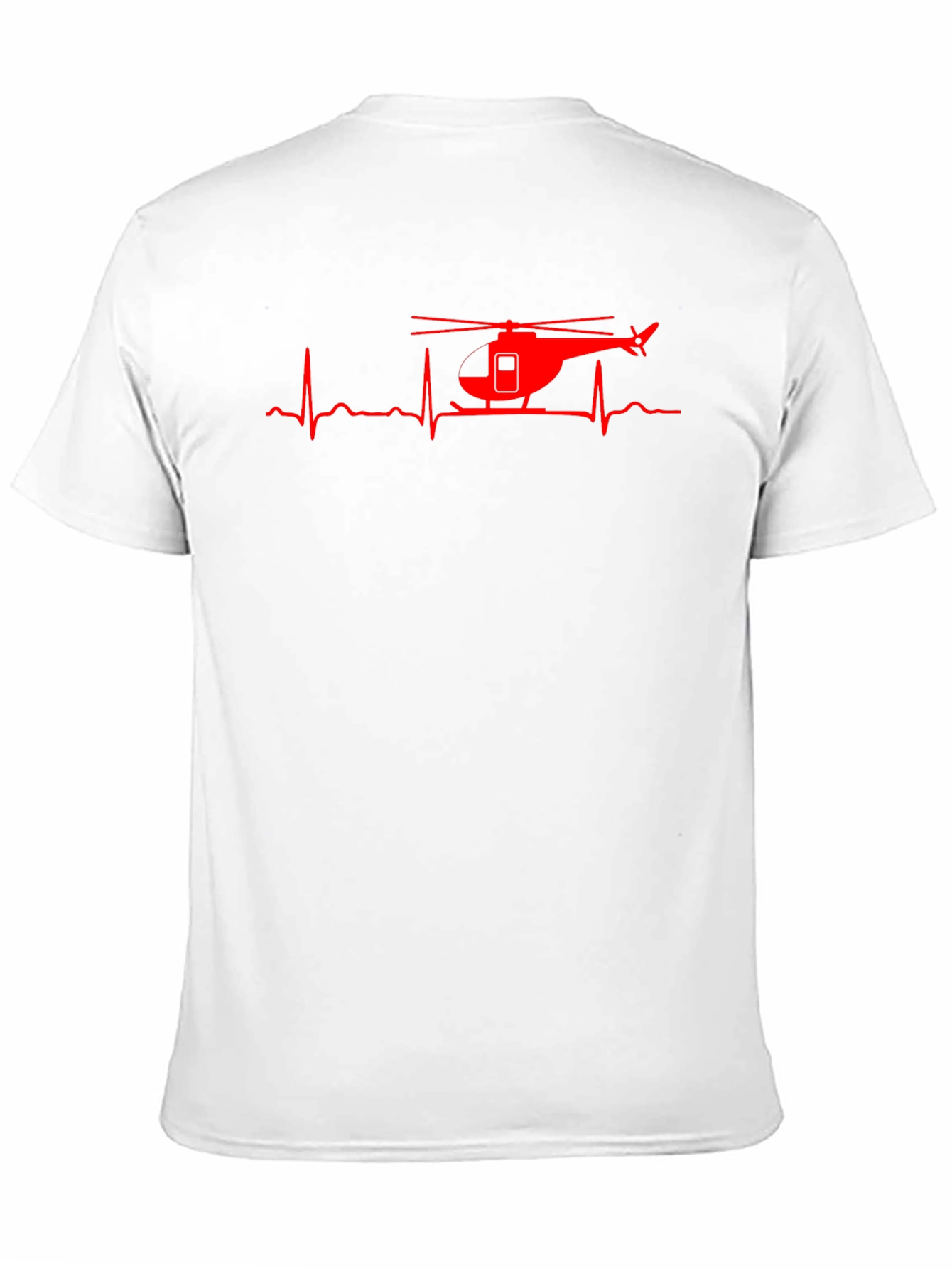 Black Helicopter Heartbeat Graphic Tee - Black view 11