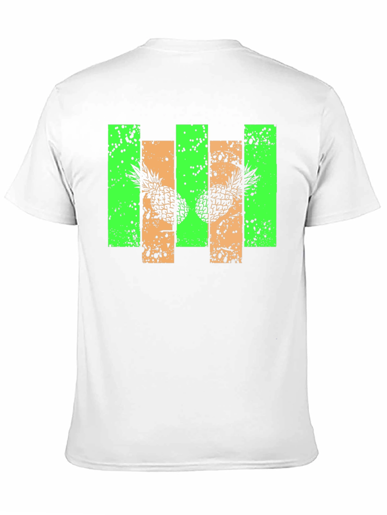 Black Pineapple Graphic Print Black T-Shirt view 11