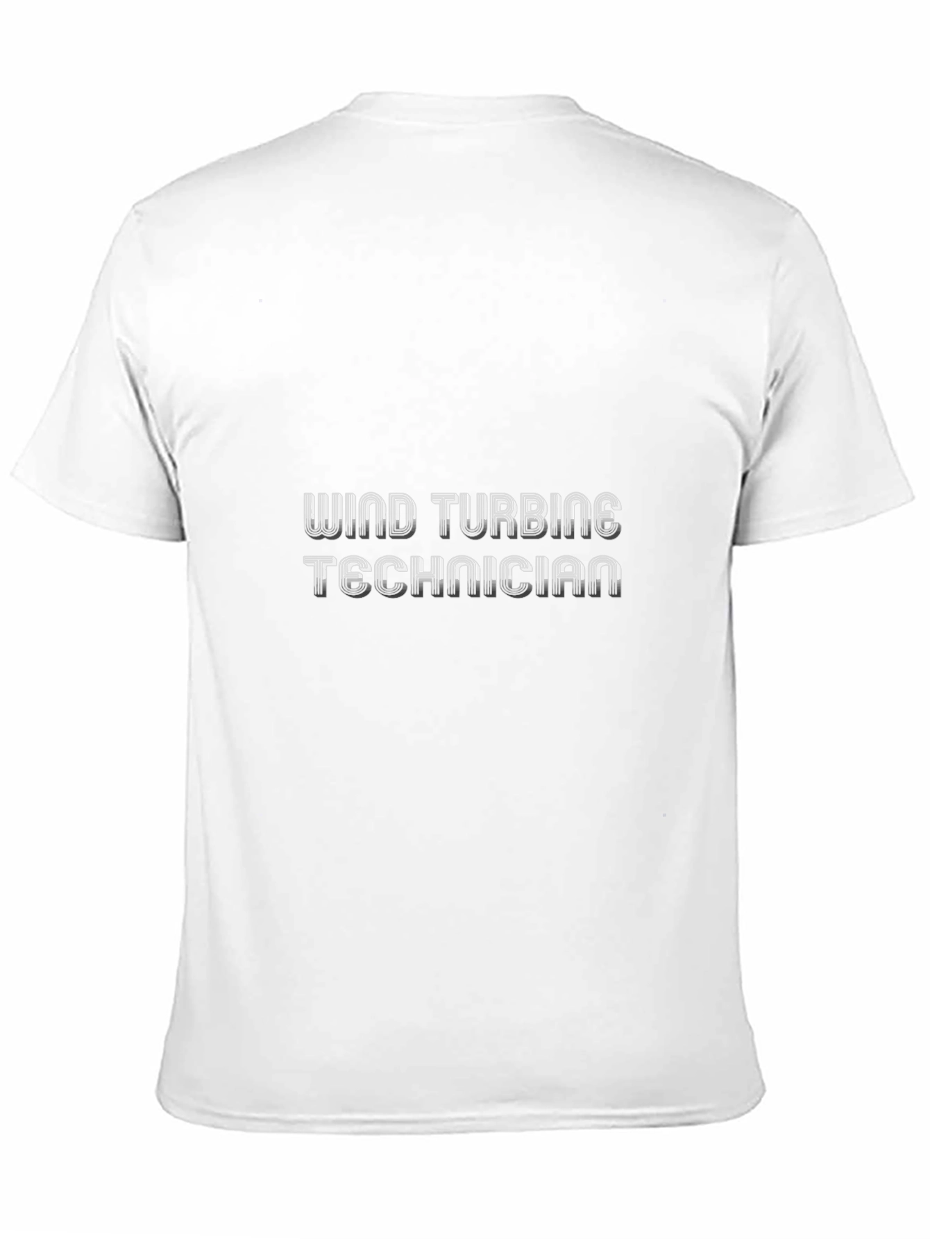 Black Wind Turbine Technician Black T-Shirt view 11