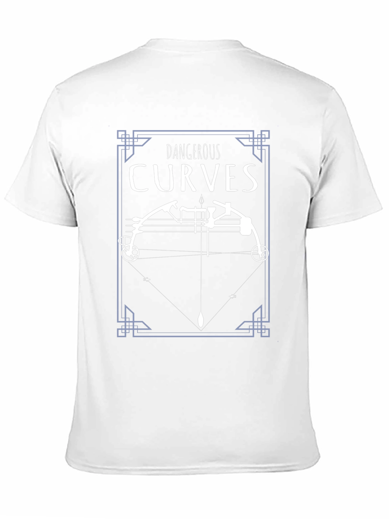 Black Dangerous Curves Bow and Arrow Graphic Tee view 11