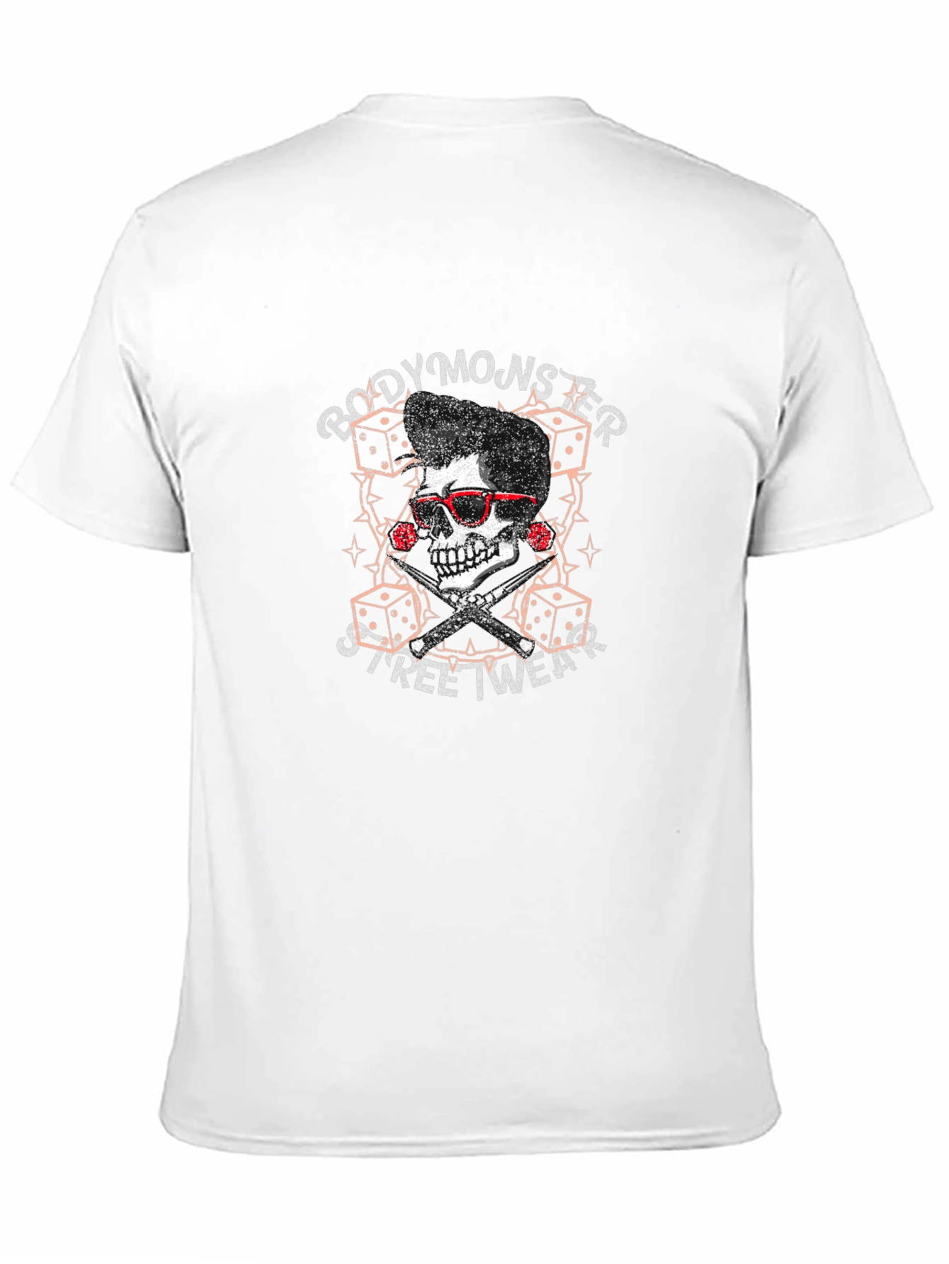 Black Body Monster Streetwear T-Shirt - Skull Design view 11